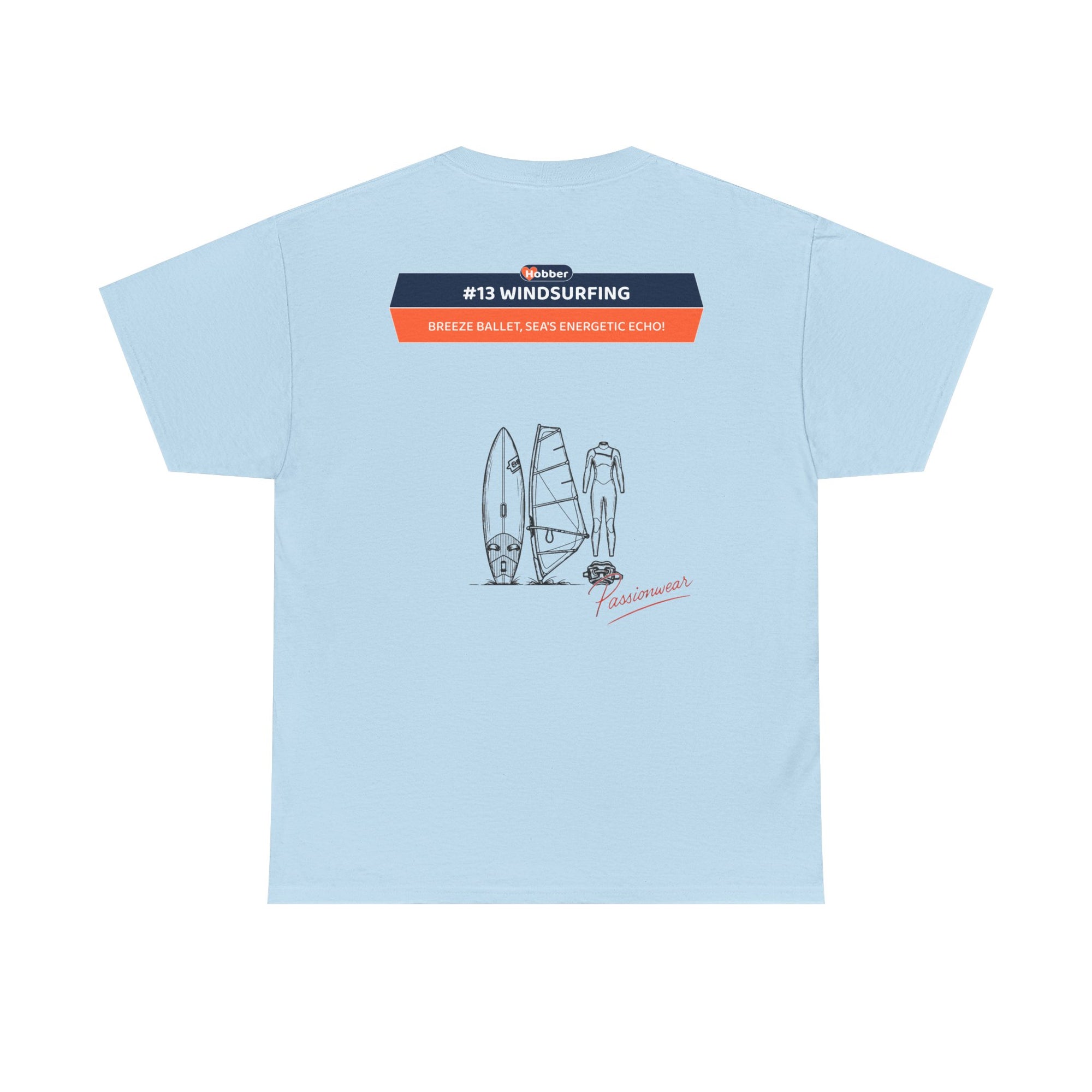 Hobber Mens Sports & Adventure T-Shirt, #13 Windsurfing