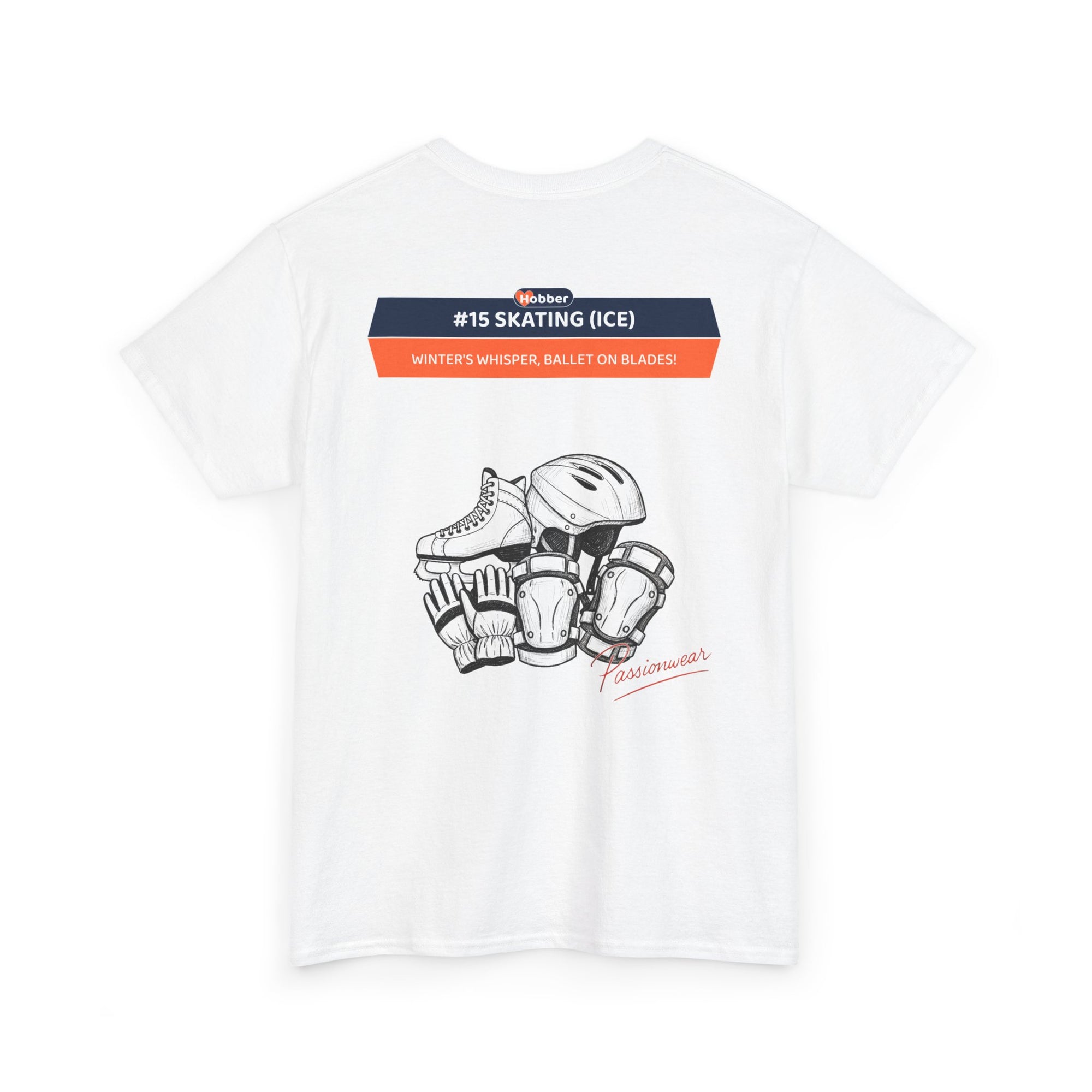 Hobber Unisex Sports & Adventure T-Shirt, #15 Skating (Ice)
