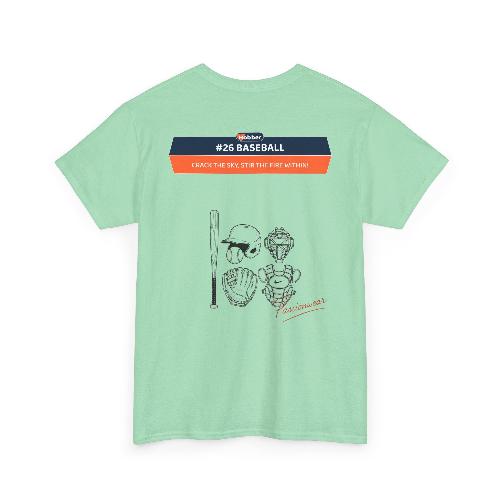 Hobber Mens Sports & Adventure T-Shirt, #26 Baseball