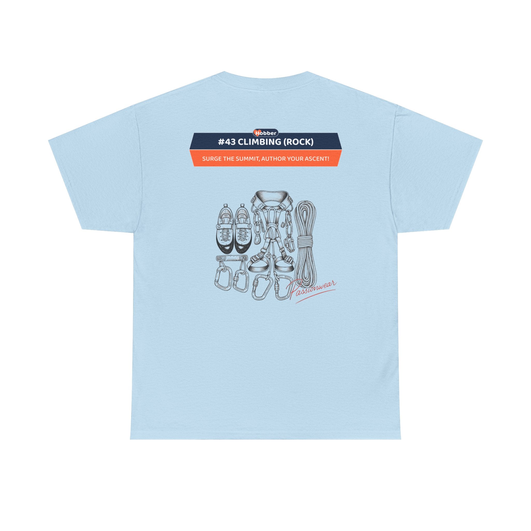 Hobber Mens Sports & Adventure T-Shirt, #43 Climbing (Rock)