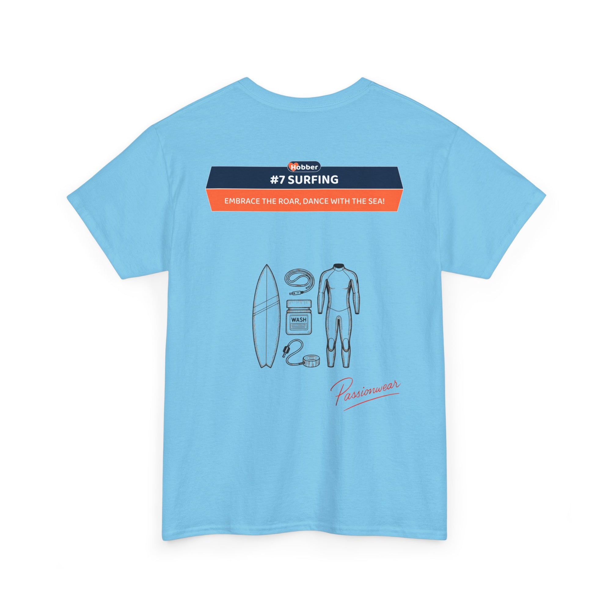 Hobber Mens Sports & Adventure T-Shirt, #7 Surfing