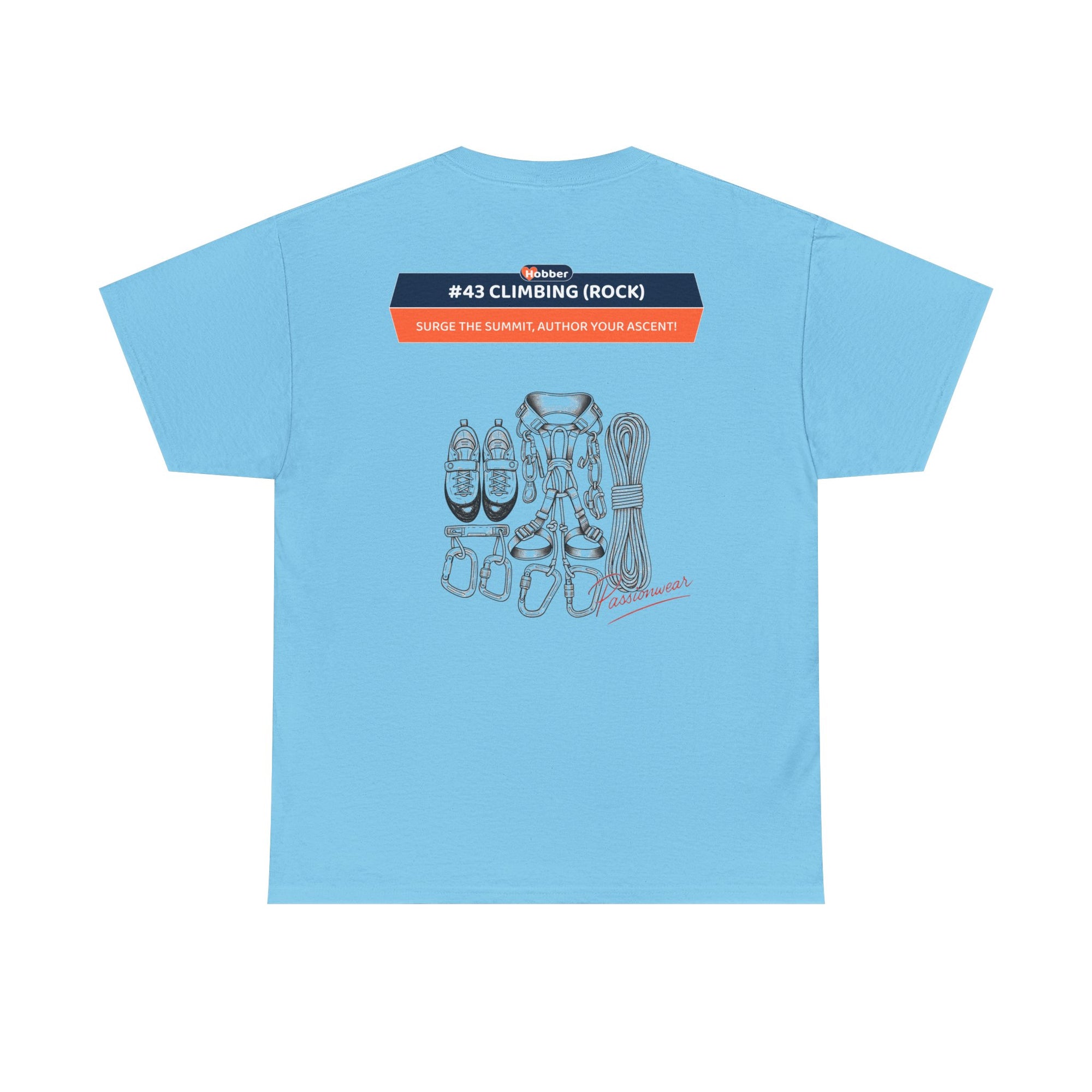 Hobber Mens Sports & Adventure T-Shirt, #43 Climbing (Rock)