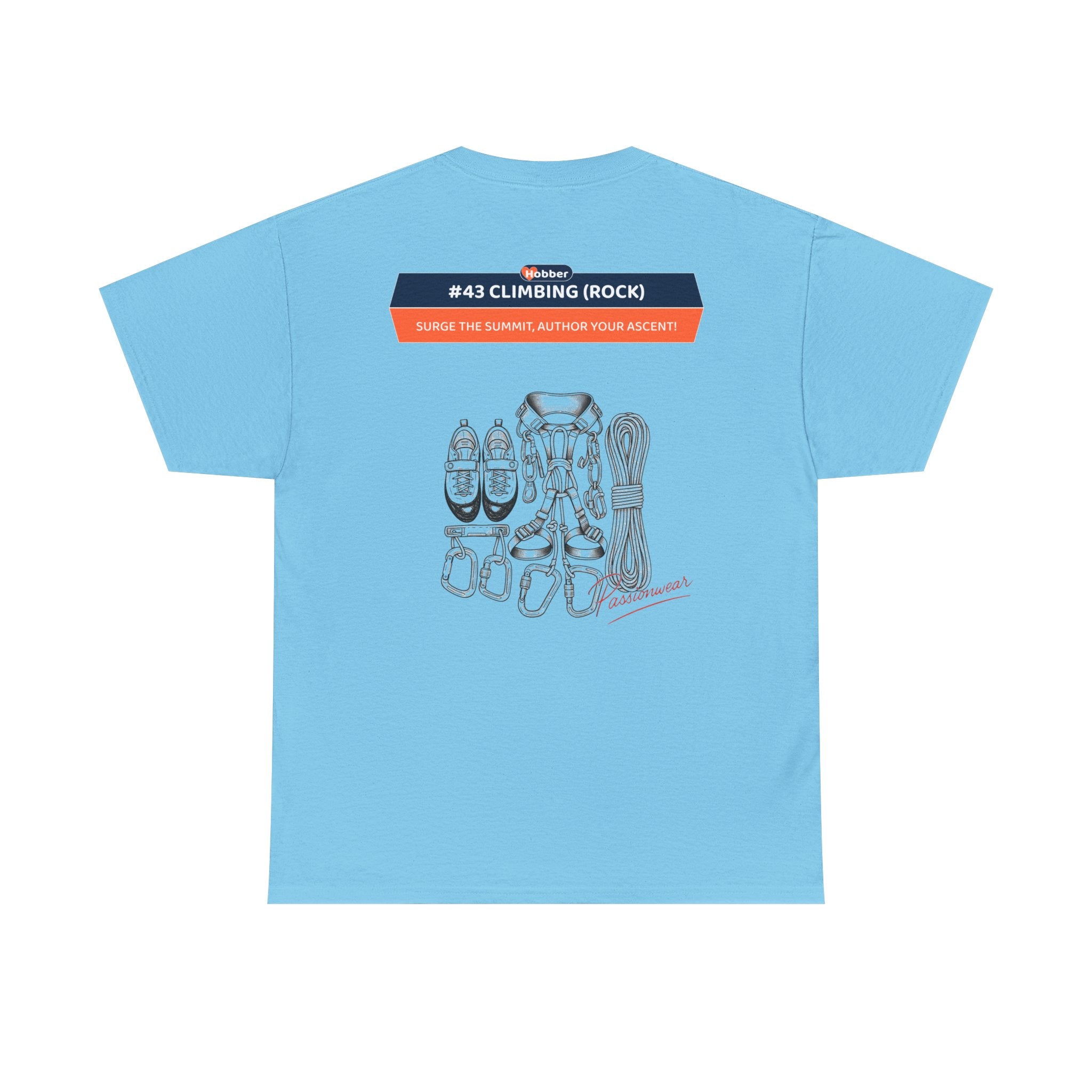 Hobber Mens Sports & Adventure T-Shirt, #43 Climbing (Rock)