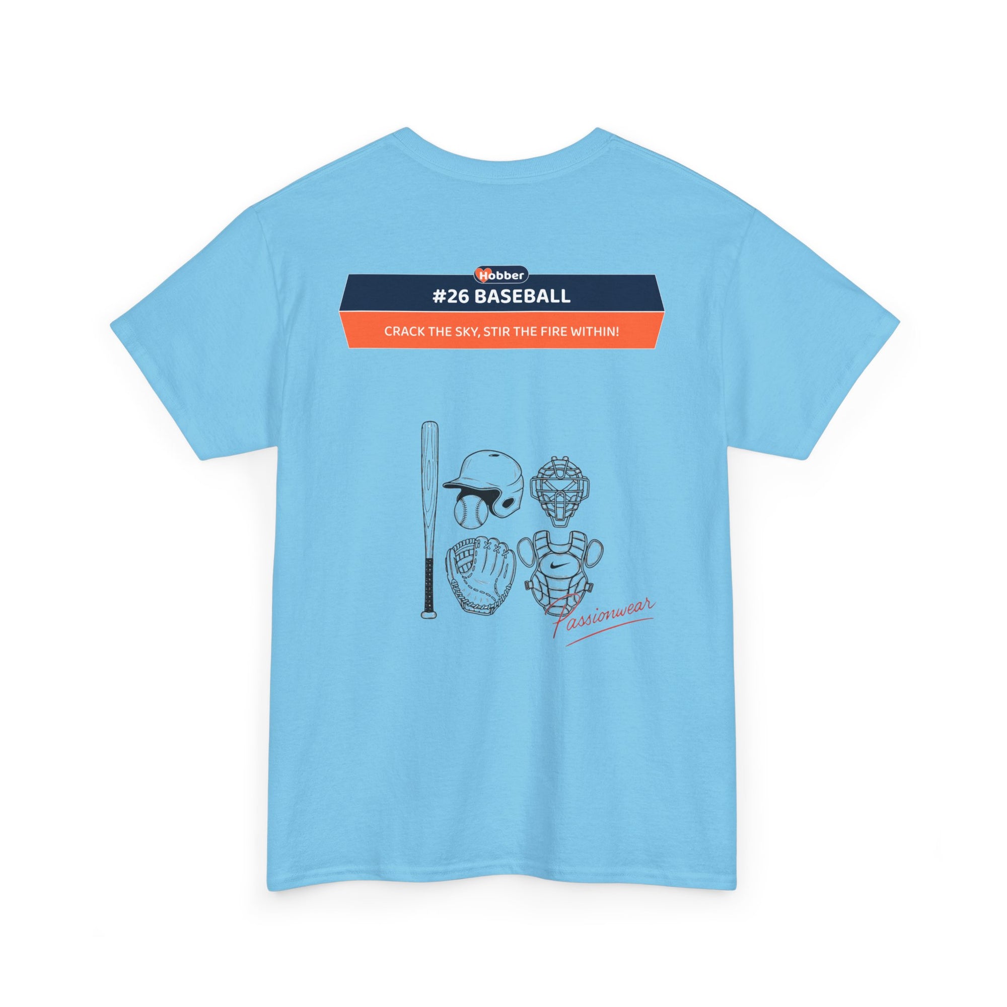 Hobber Mens Sports & Adventure T-Shirt, #26 Baseball