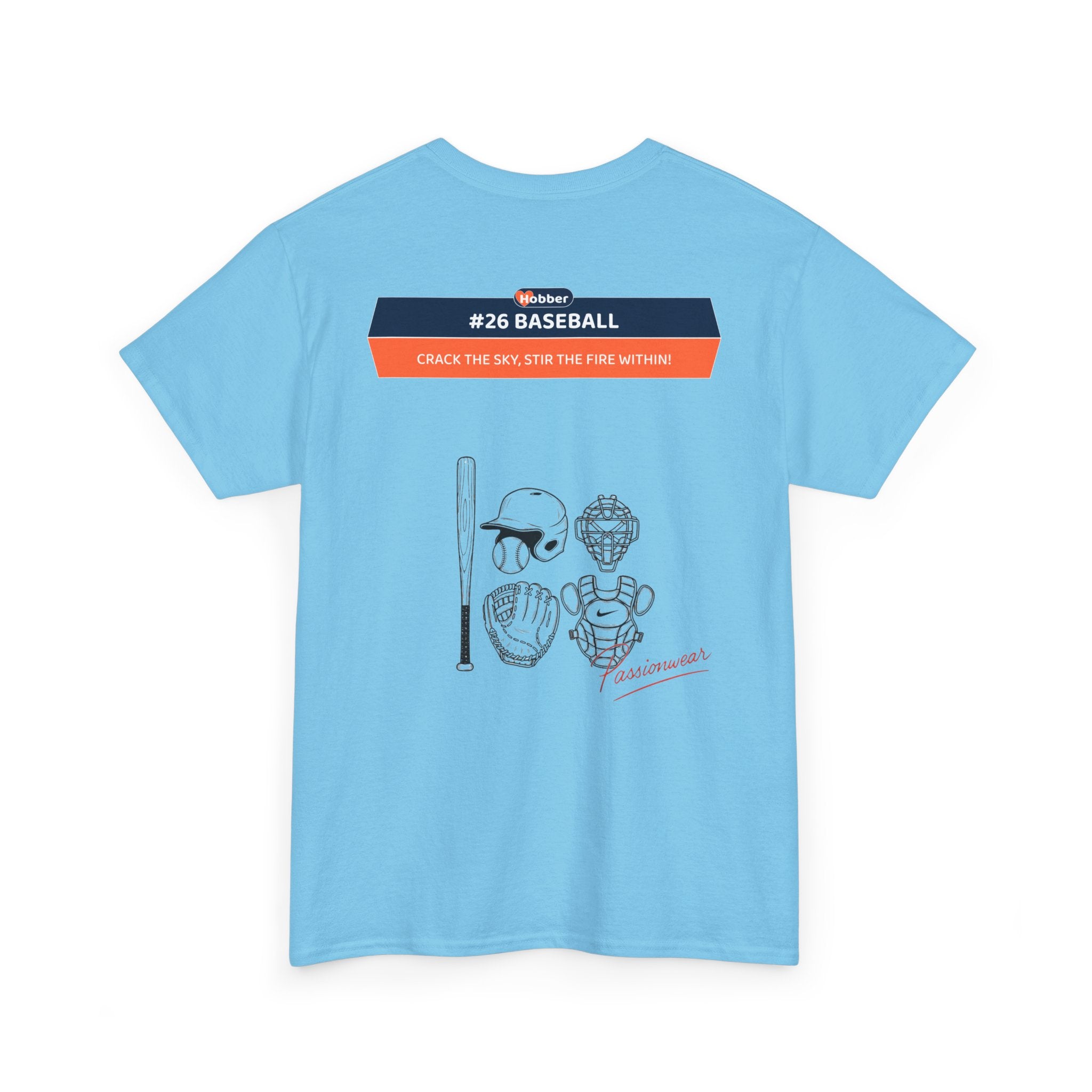 Hobber Mens Sports & Adventure T-Shirt, #26 Baseball