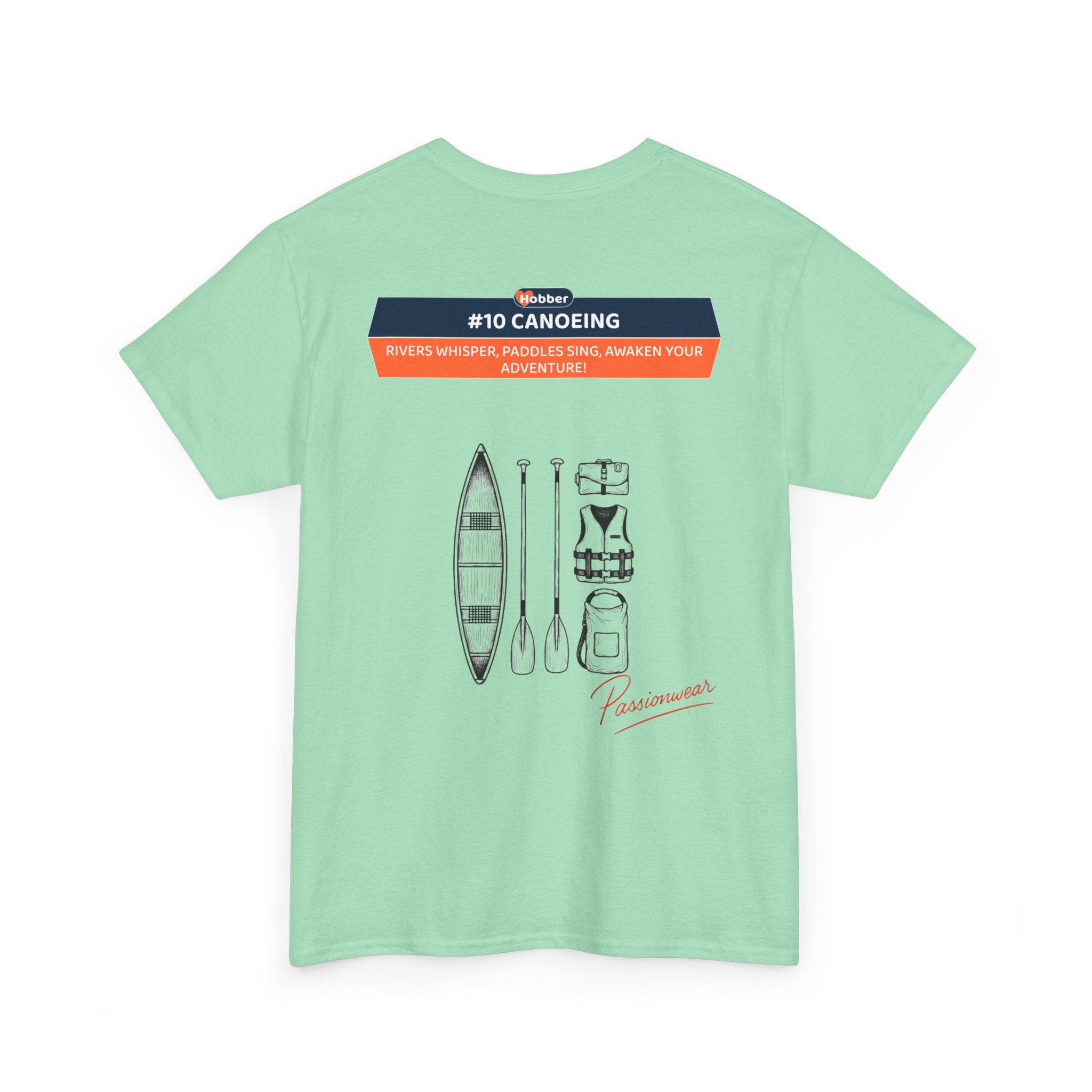 Hobber Unisex Sports & Adventure T-Shirt, #10 Canoeing