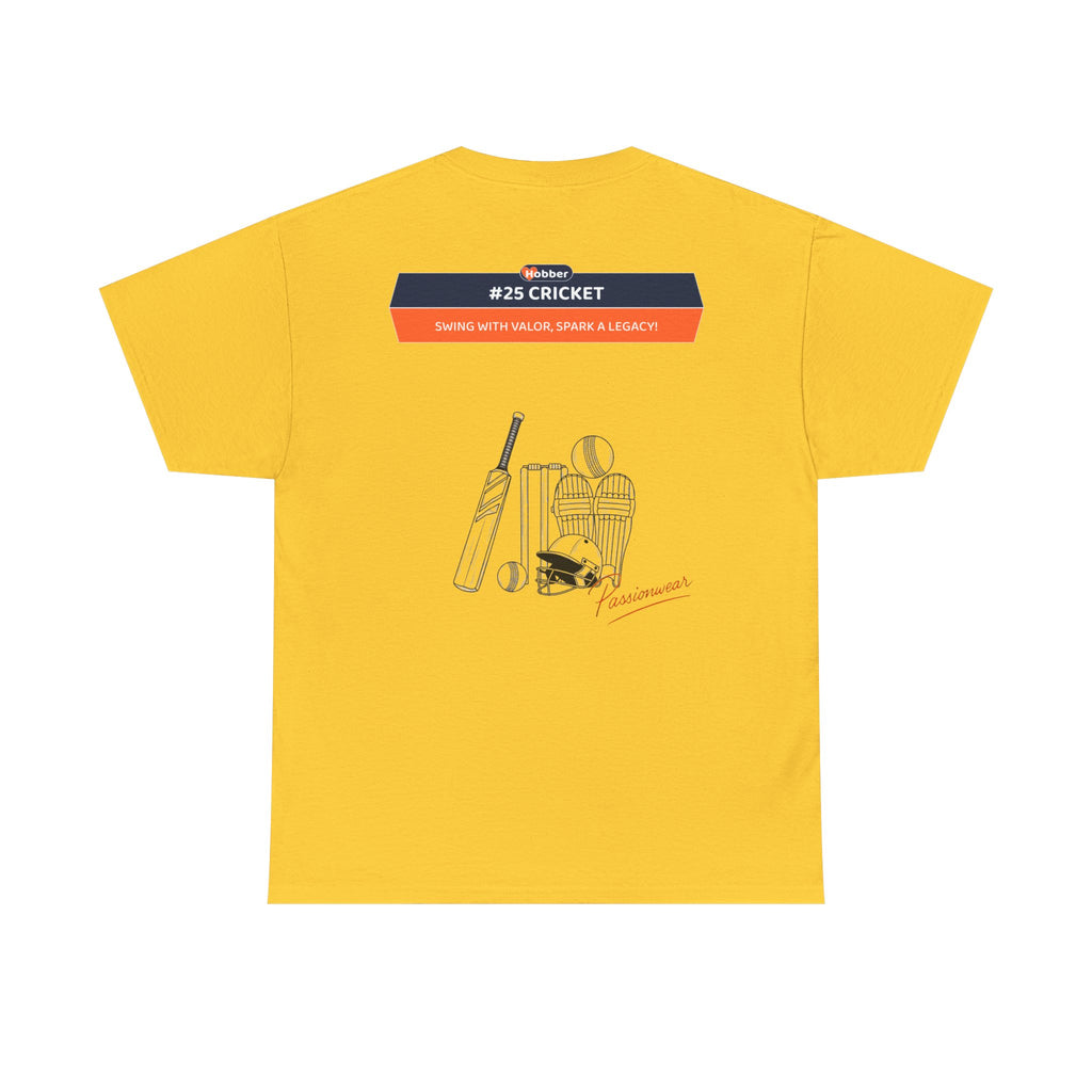 Hobber Mens Sports & Adventure T-Shirt, #25 Cricket