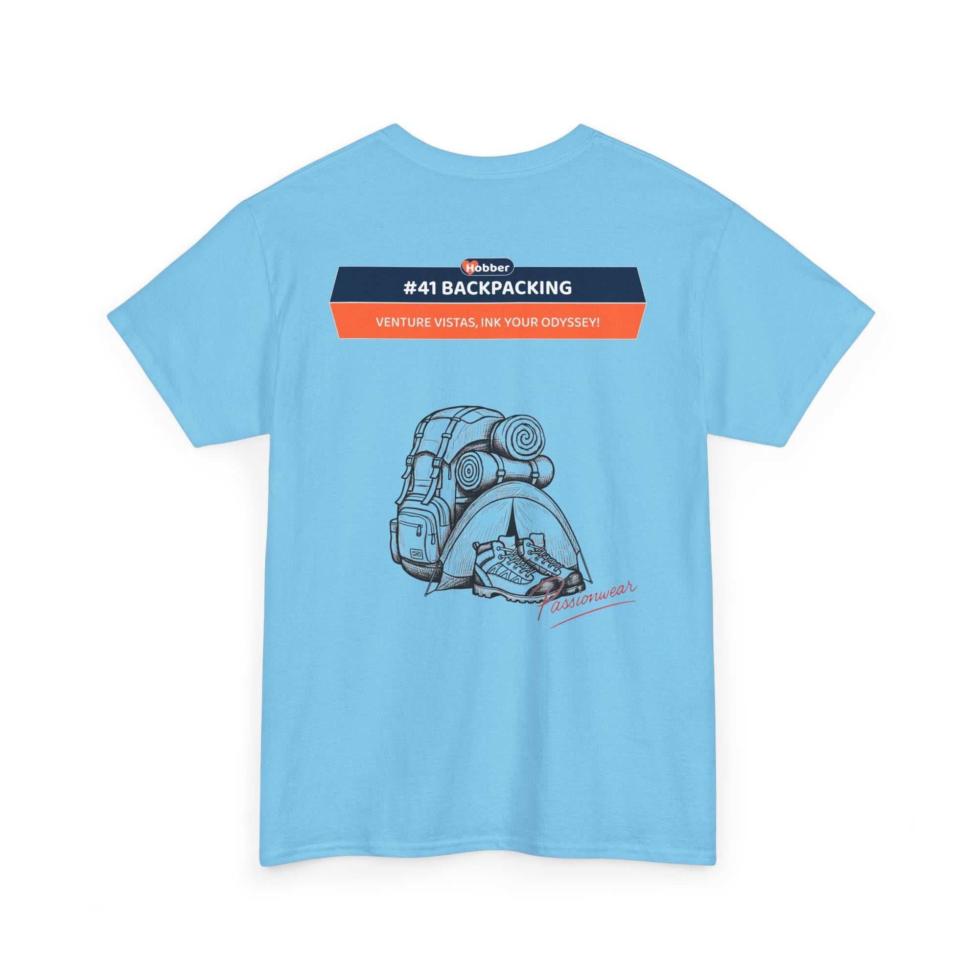 Hobber Unisex Sports & Adventure T-Shirt, #41 Backpacking