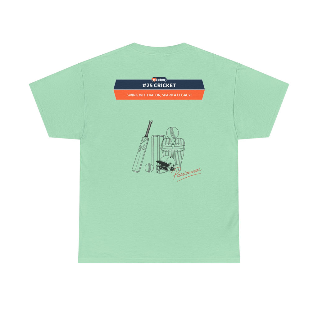 Hobber Mens Sports & Adventure T-Shirt, #25 Cricket