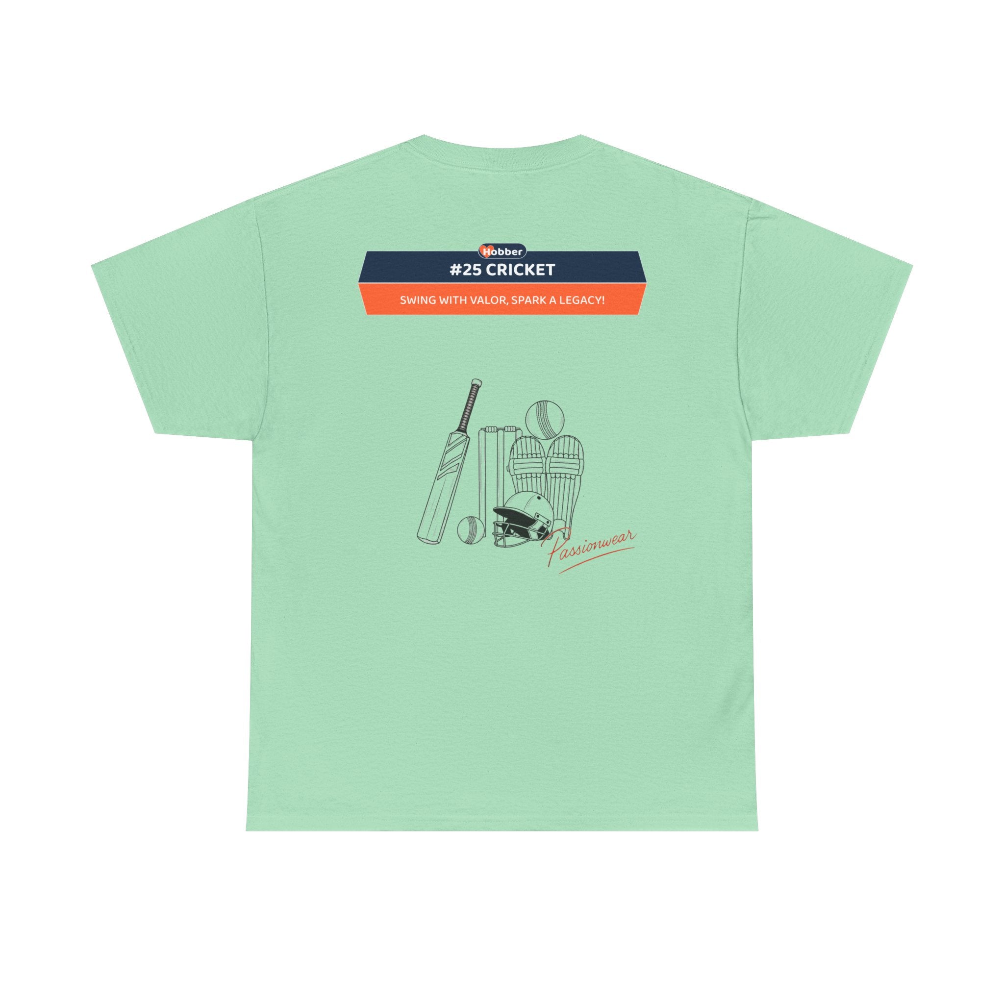 Hobber Mens Sports & Adventure T-Shirt, #25 Cricket
