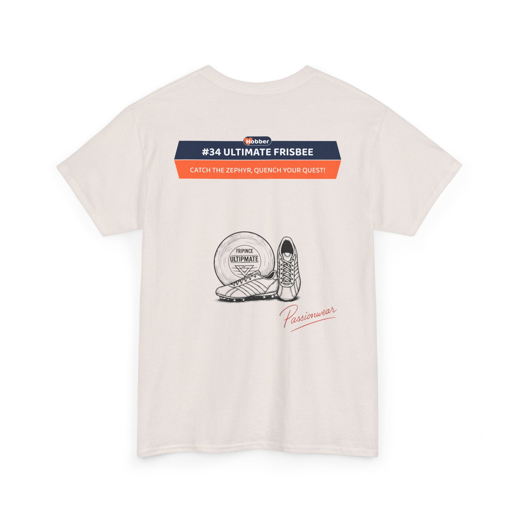 Hobber Unisex Sports & Adventure T-Shirt, #34 Ultimate Frisbee