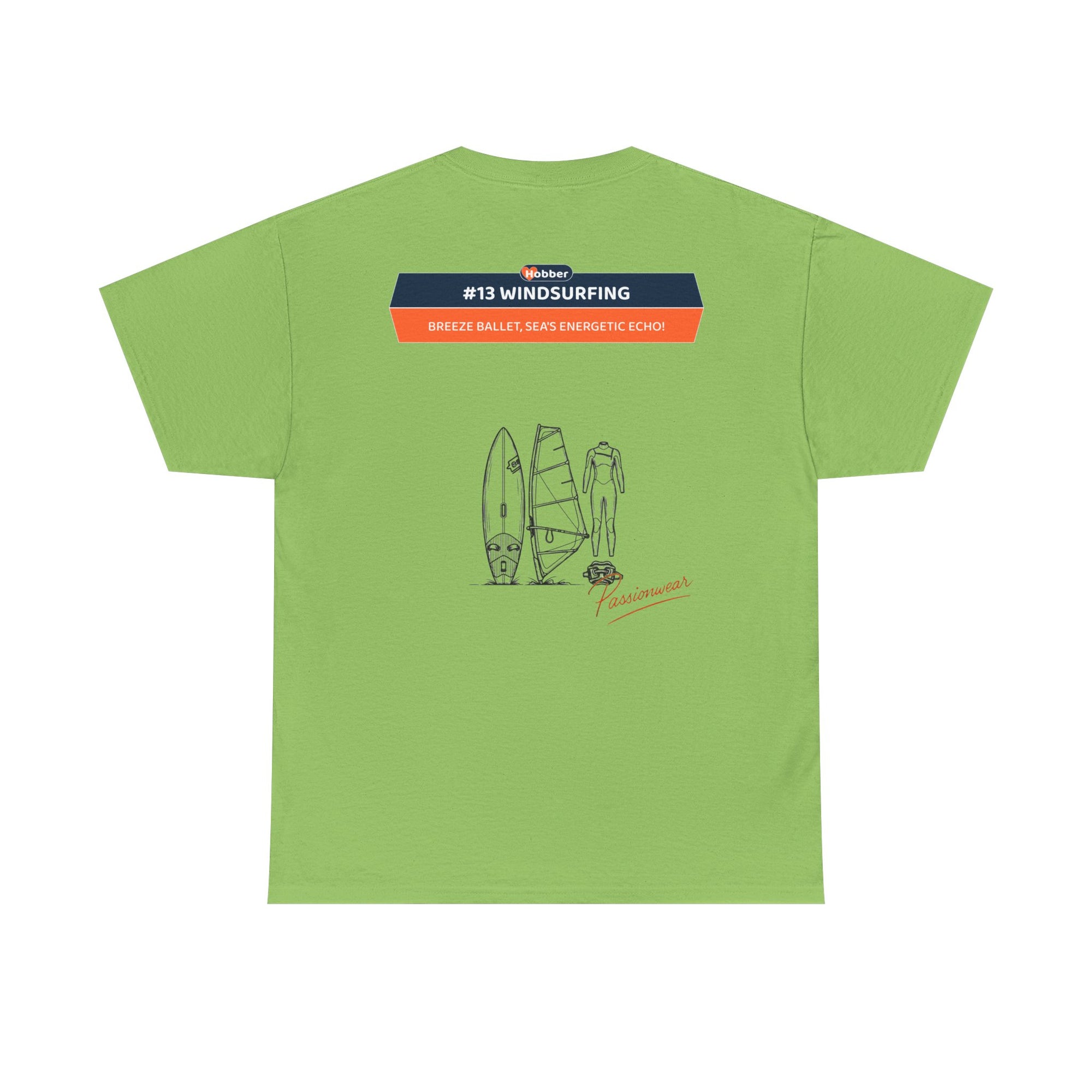 Hobber Mens Sports & Adventure T-Shirt, #13 Windsurfing