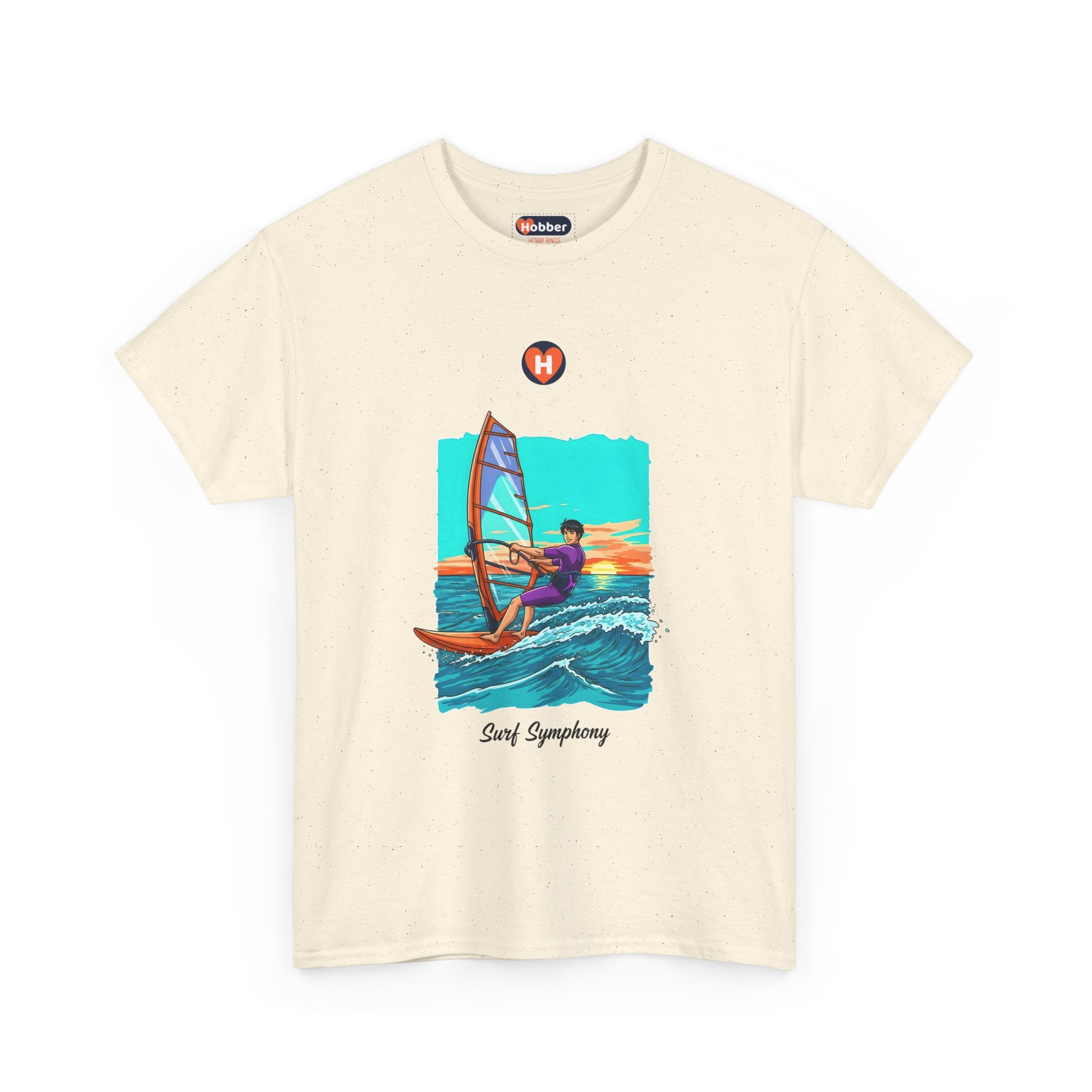 Hobber Mens Sports & Adventure T-Shirt, #13 Windsurfing