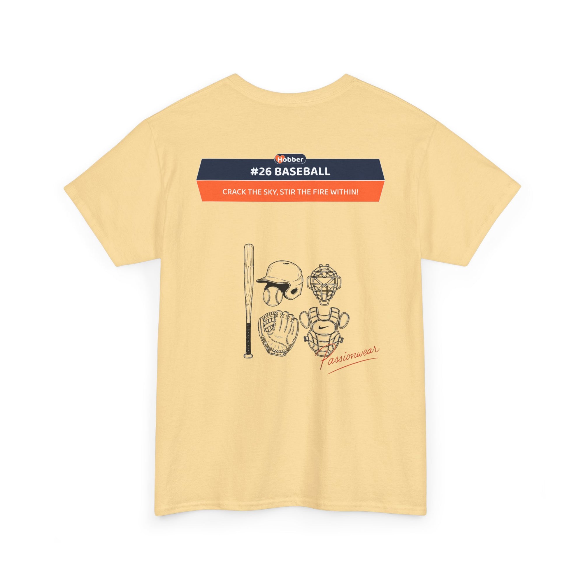 Hobber Mens Sports & Adventure T-Shirt, #26 Baseball
