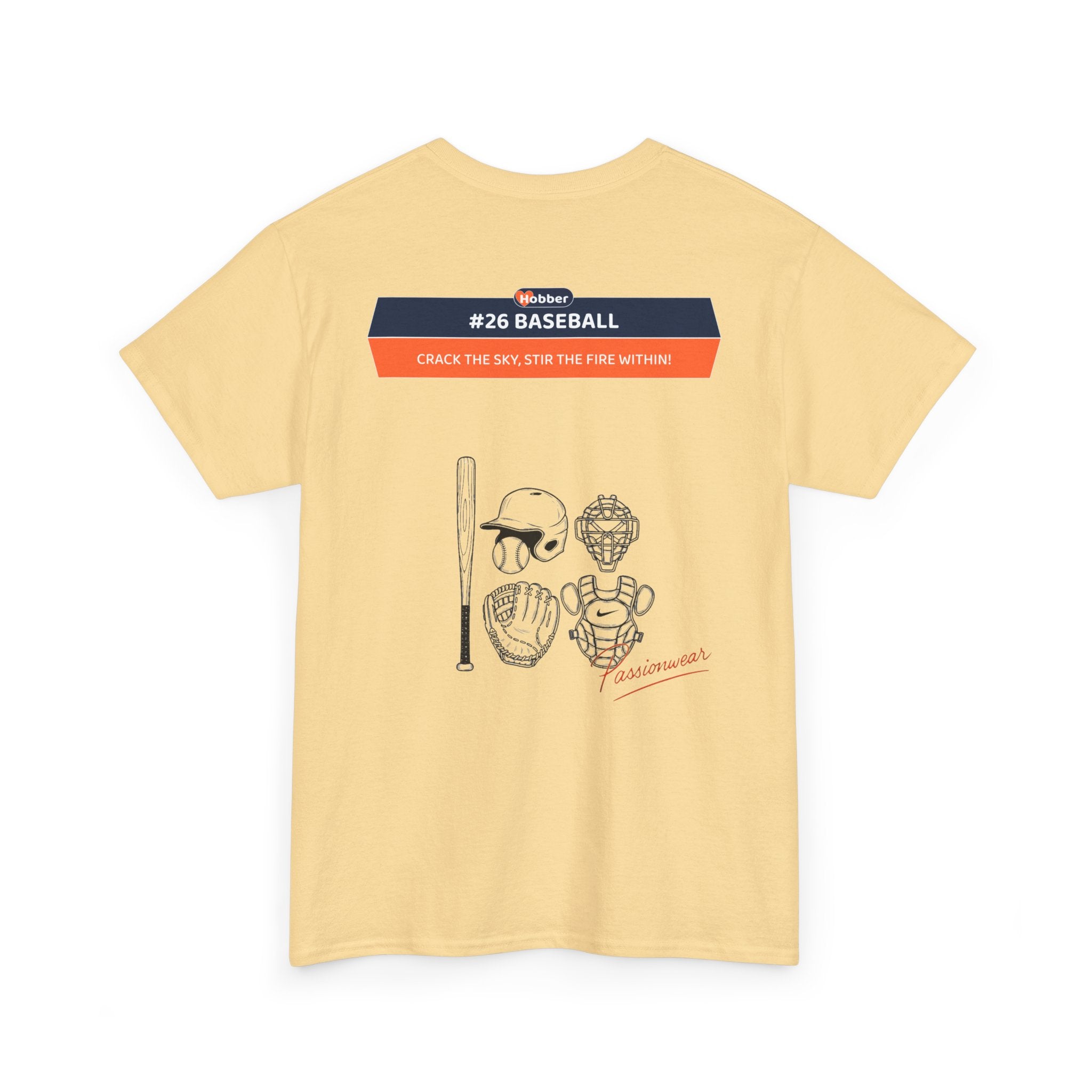 Hobber Mens Sports & Adventure T-Shirt, #26 Baseball