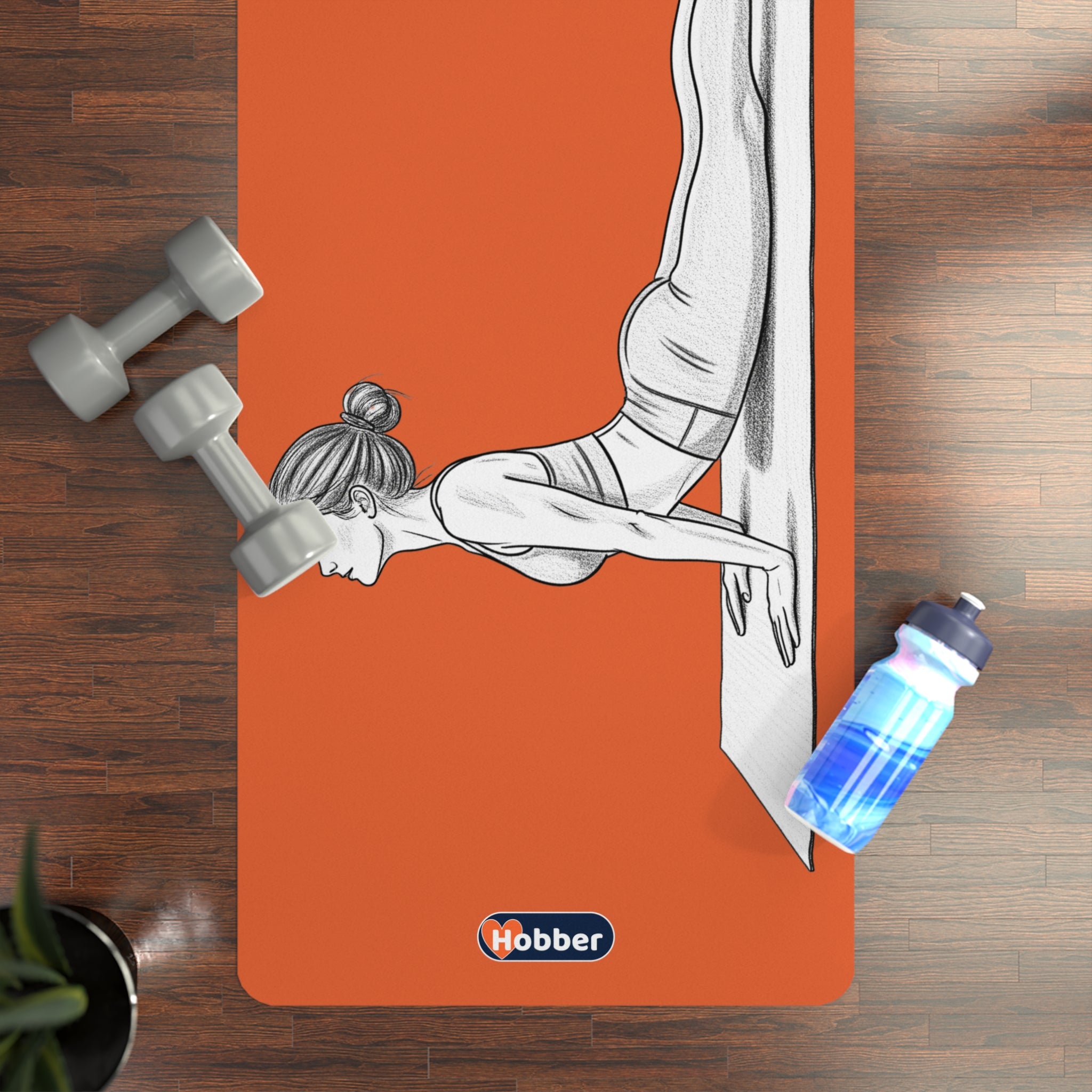 Hobber AsanaFlow Rubber Yoga Mat, Eco-Friendly Fitness Gear, Exercise Yoga Mat