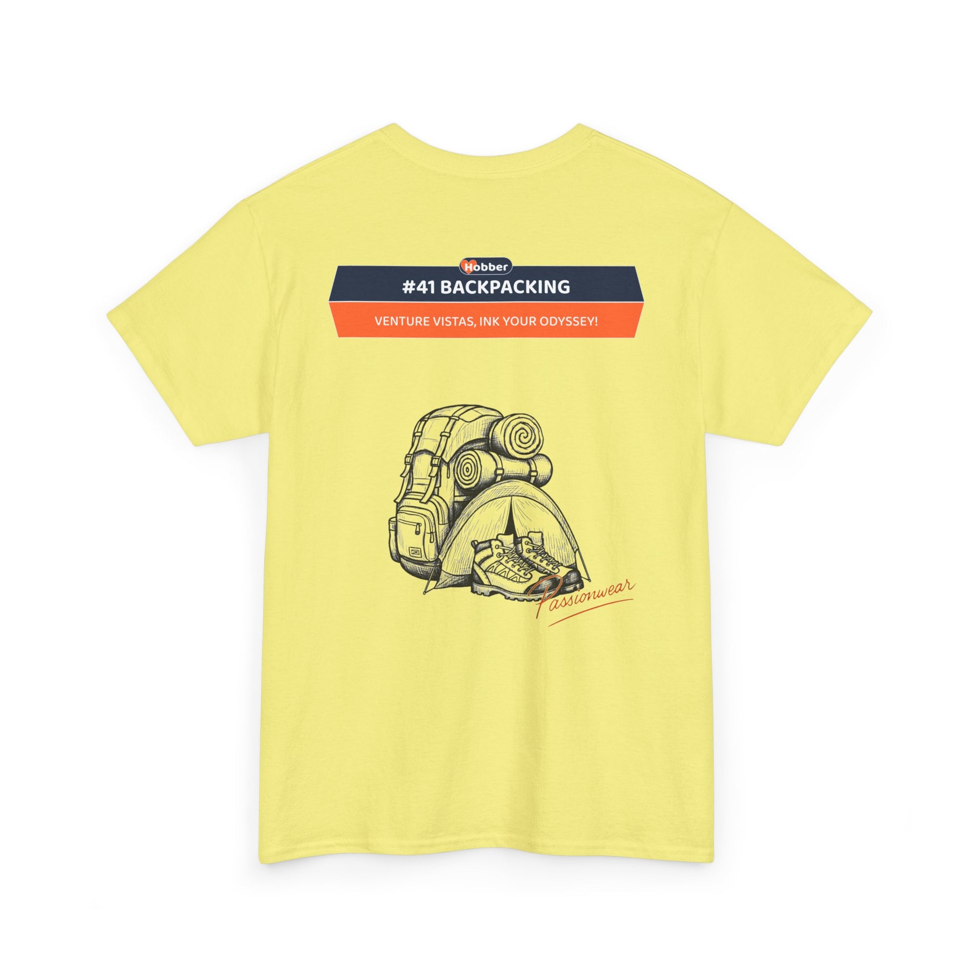Hobber Unisex Sports & Adventure T-Shirt, #41 Backpacking