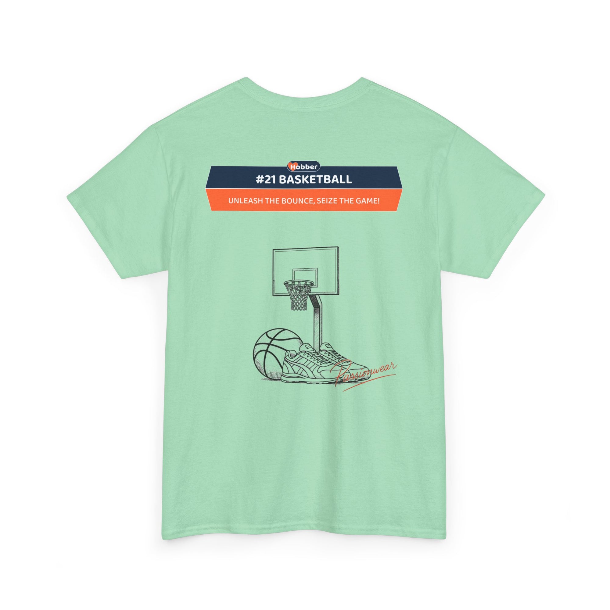 Hobber Mens Sports & Adventure T-Shirt, #21 Basketball