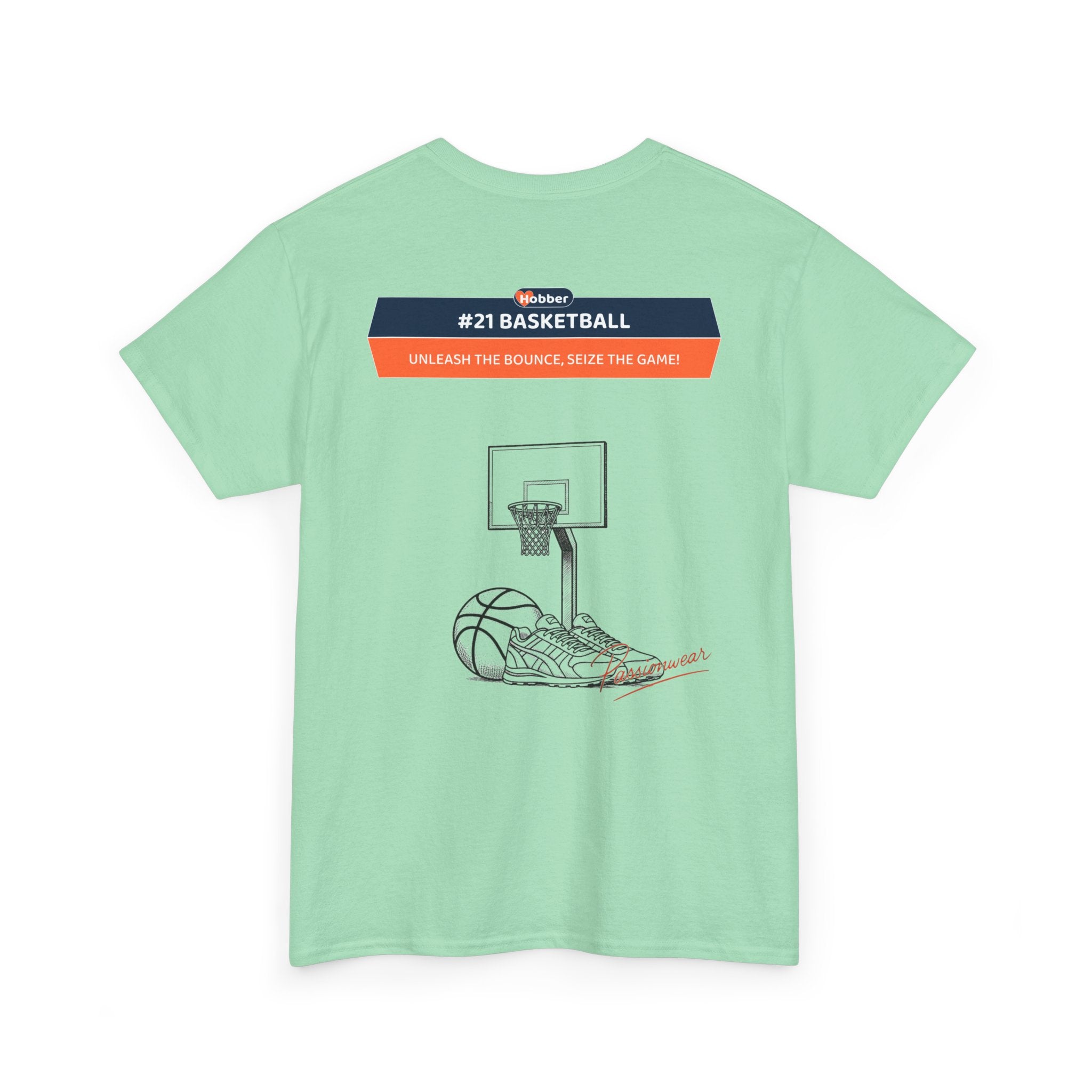 Hobber Mens Sports & Adventure T-Shirt, #21 Basketball