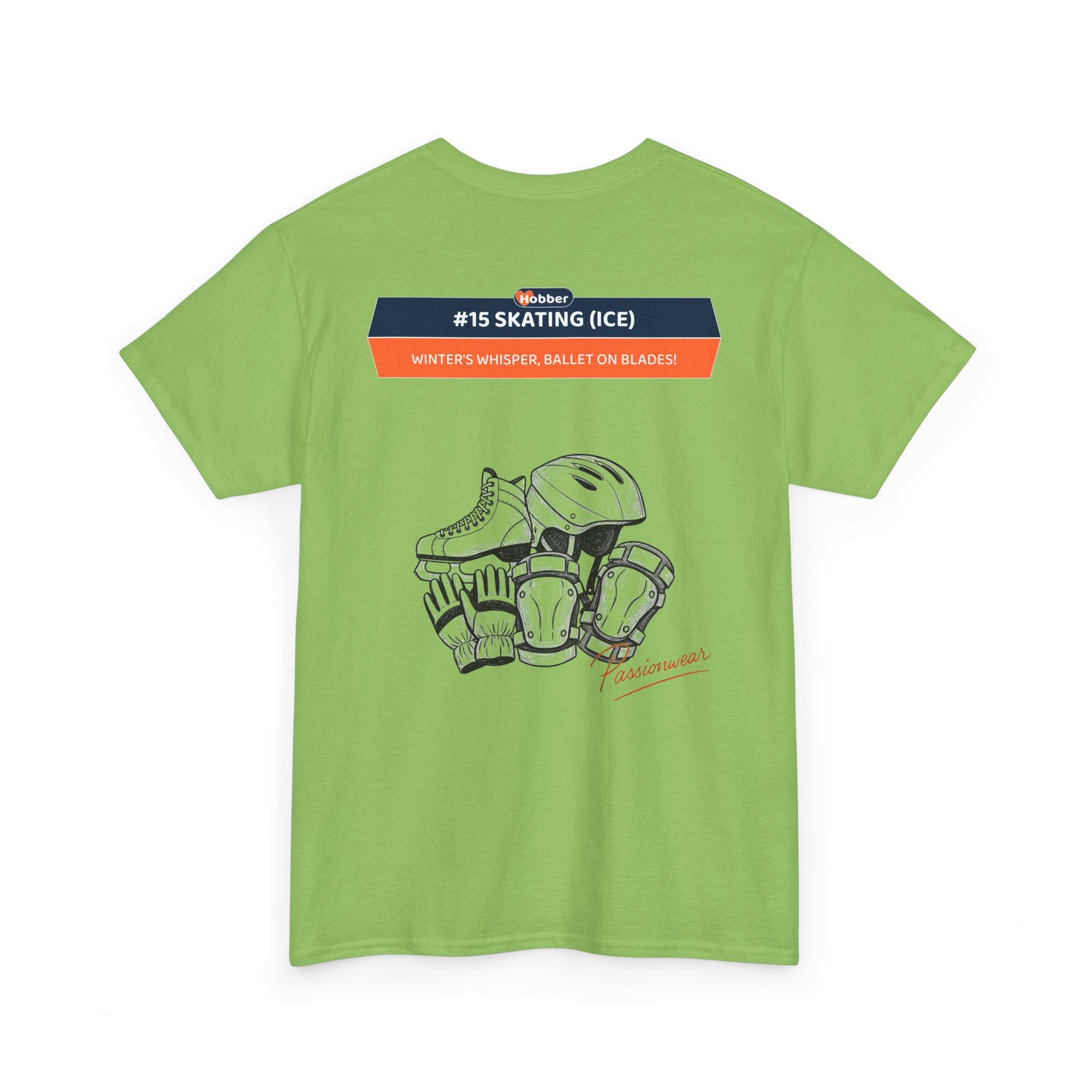 Hobber Unisex Sports & Adventure T-Shirt, #15 Skating (Ice)