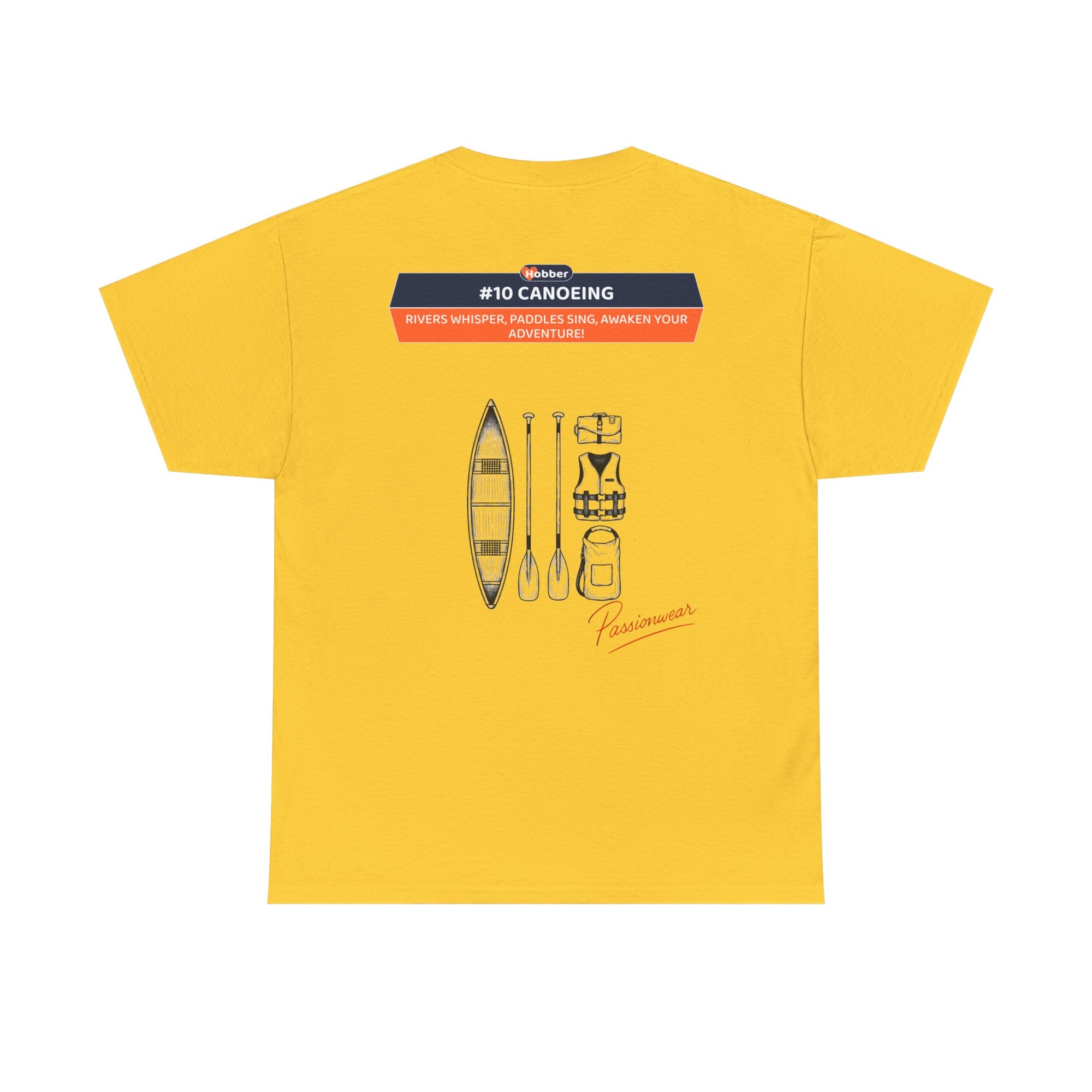 Hobber Unisex Sports & Adventure T-Shirt, #10 Canoeing