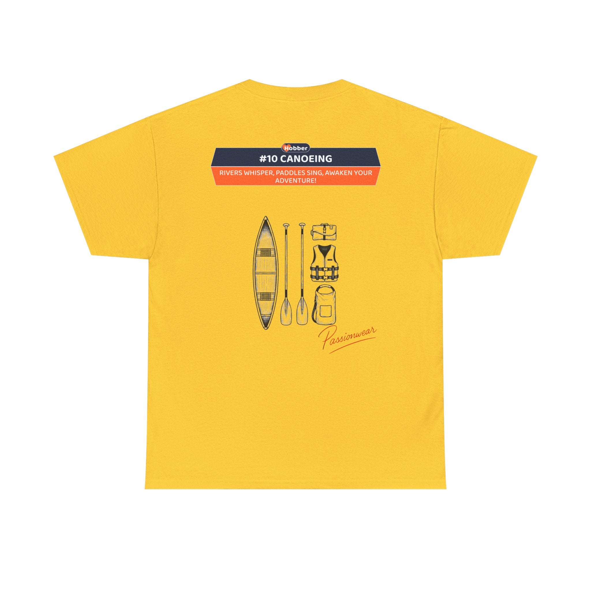 Hobber Unisex Sports & Adventure T-Shirt, #10 Canoeing