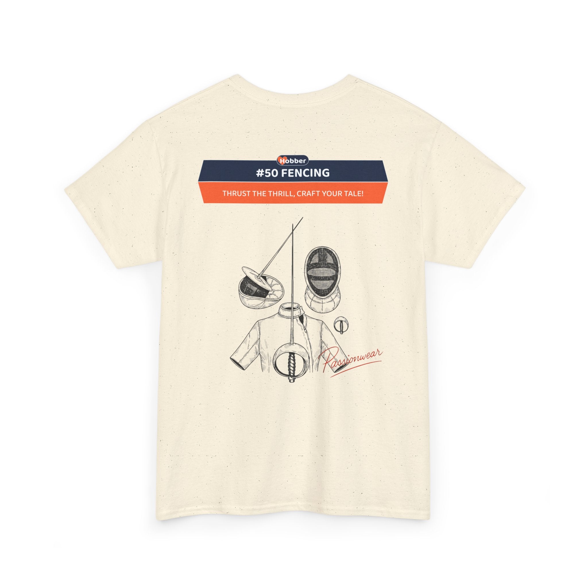 Hobber Mens Sports & Adventure T-Shirt, #50 Fencing