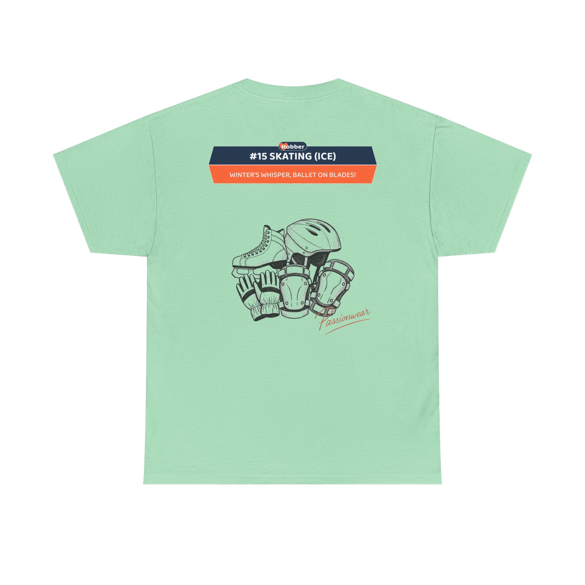 Hobber Unisex Sports & Adventure T-Shirt, #15 Skating (Ice)