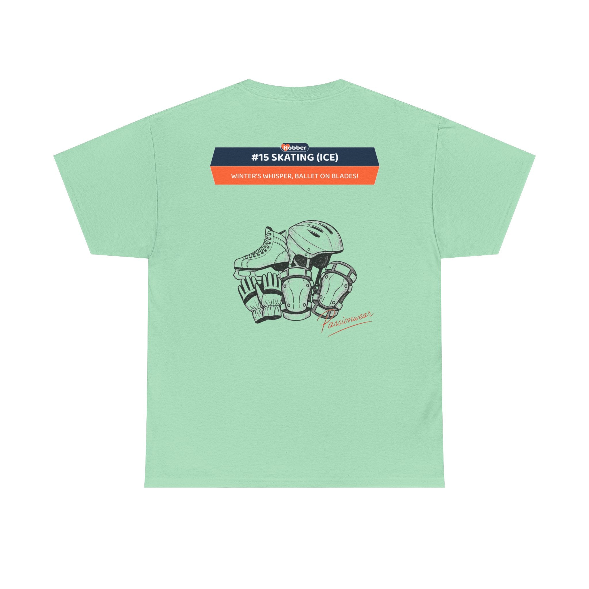 Hobber Unisex Sports & Adventure T-Shirt, #15 Skating (Ice)