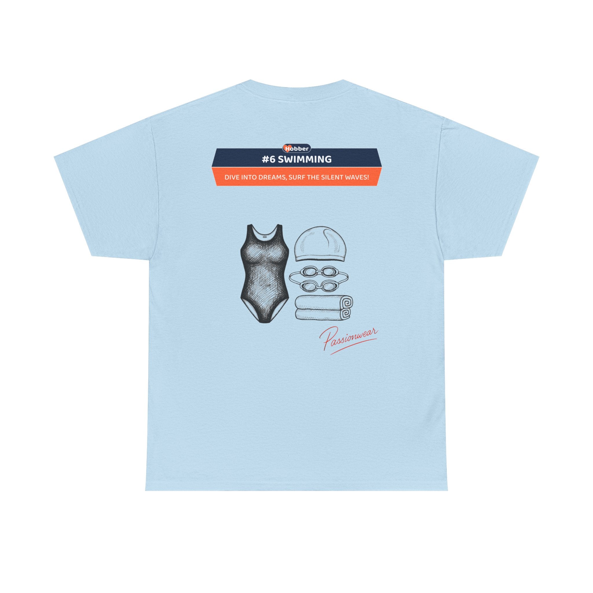 Hobber Unisex Sports & Adventure T-Shirt, #6 Swimming