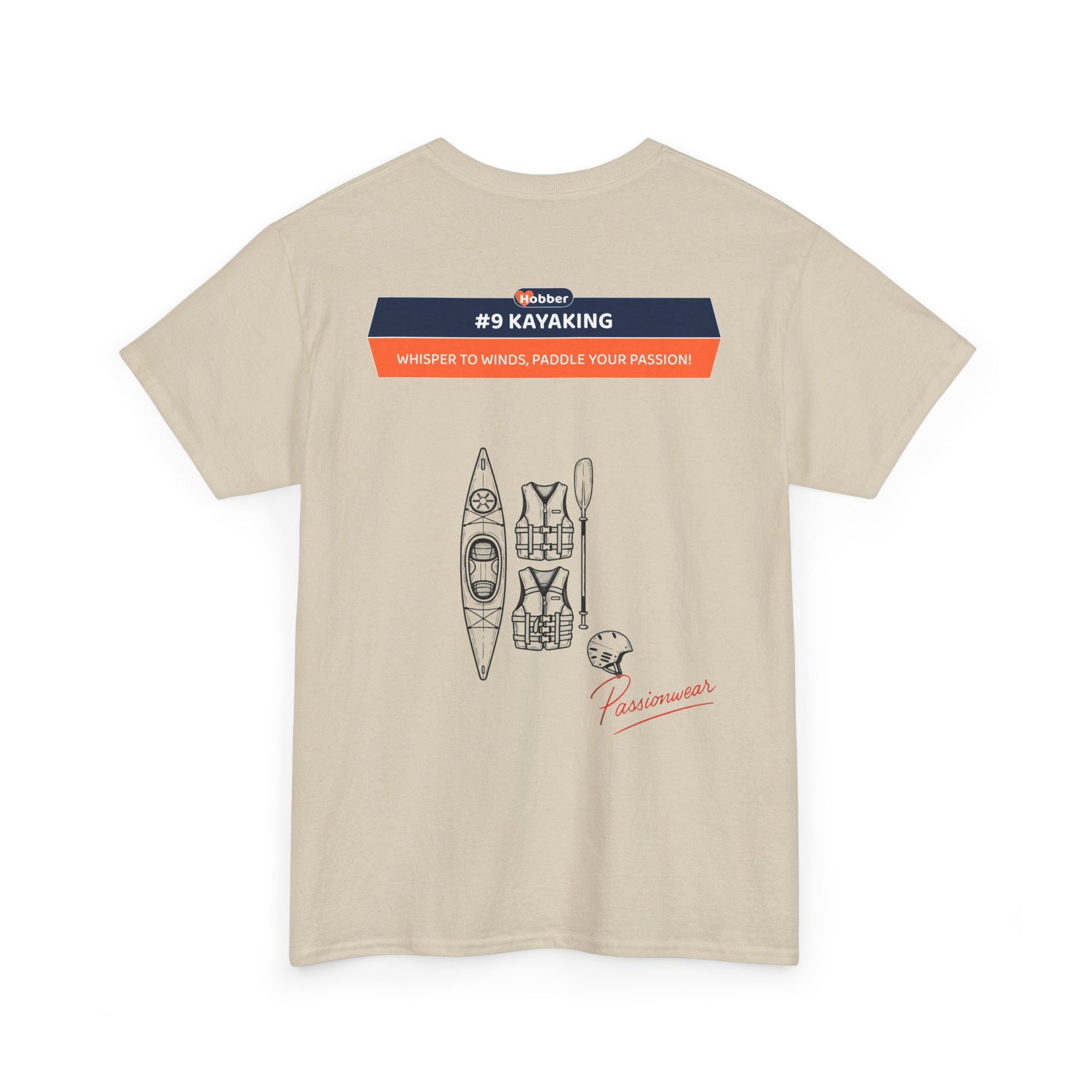 Hobber Unisex Sports & Adventure T-Shirt, #9 Kayaking