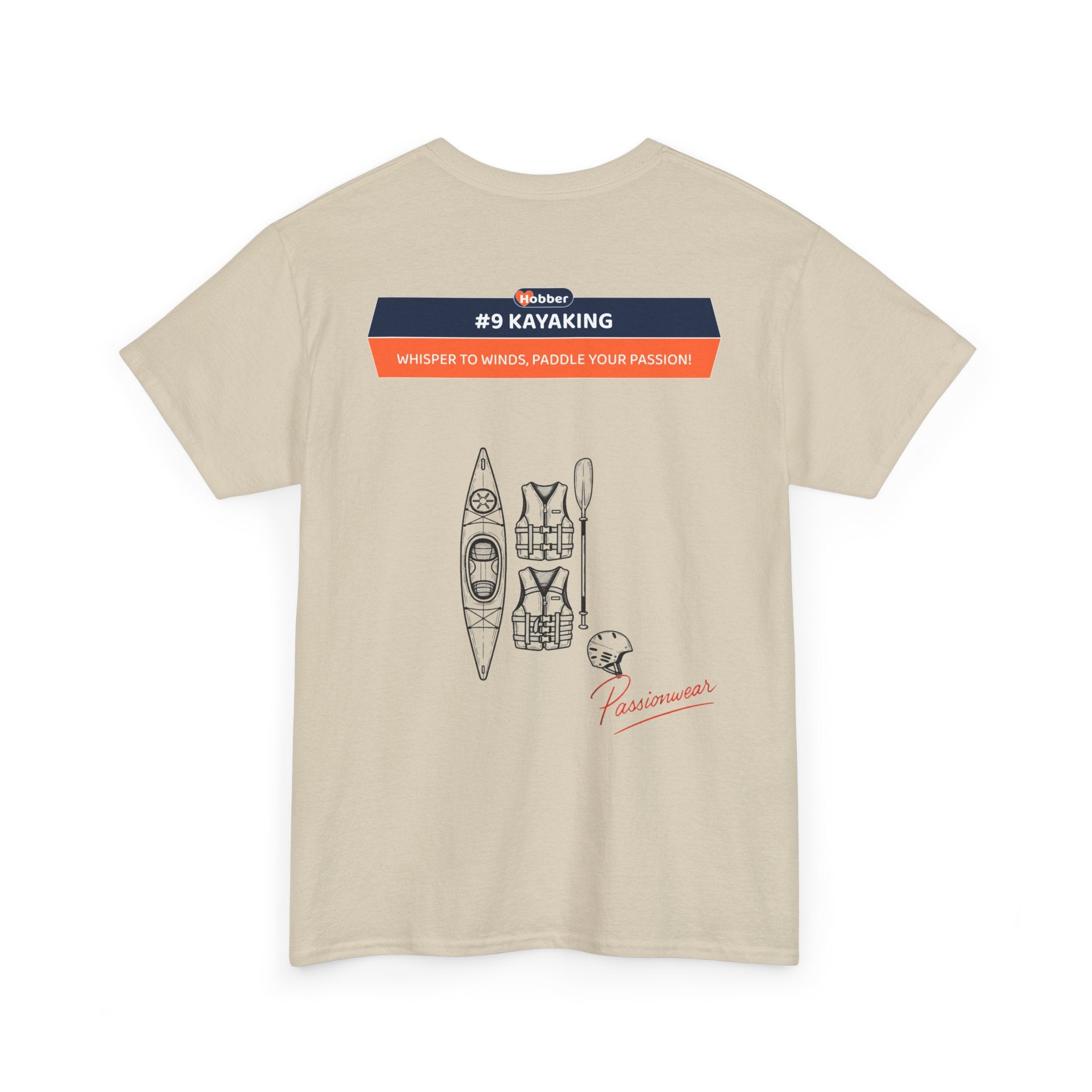Hobber Unisex Sports & Adventure T-Shirt, #9 Kayaking