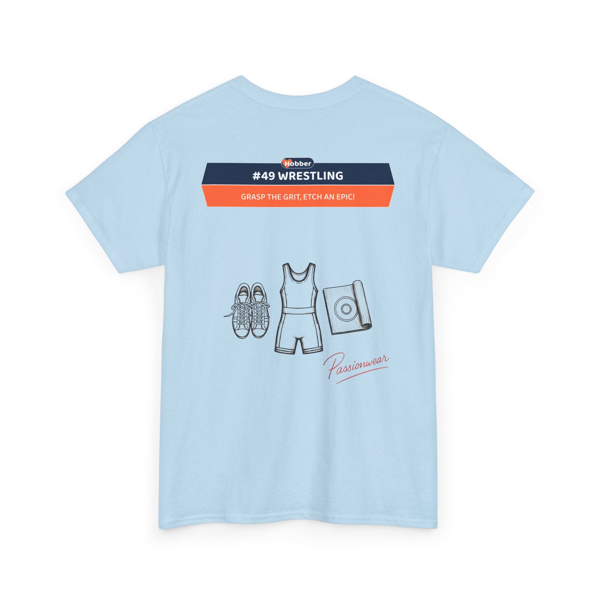 Hobber Mens Sports & Adventure T-Shirt, #49 Wrestling