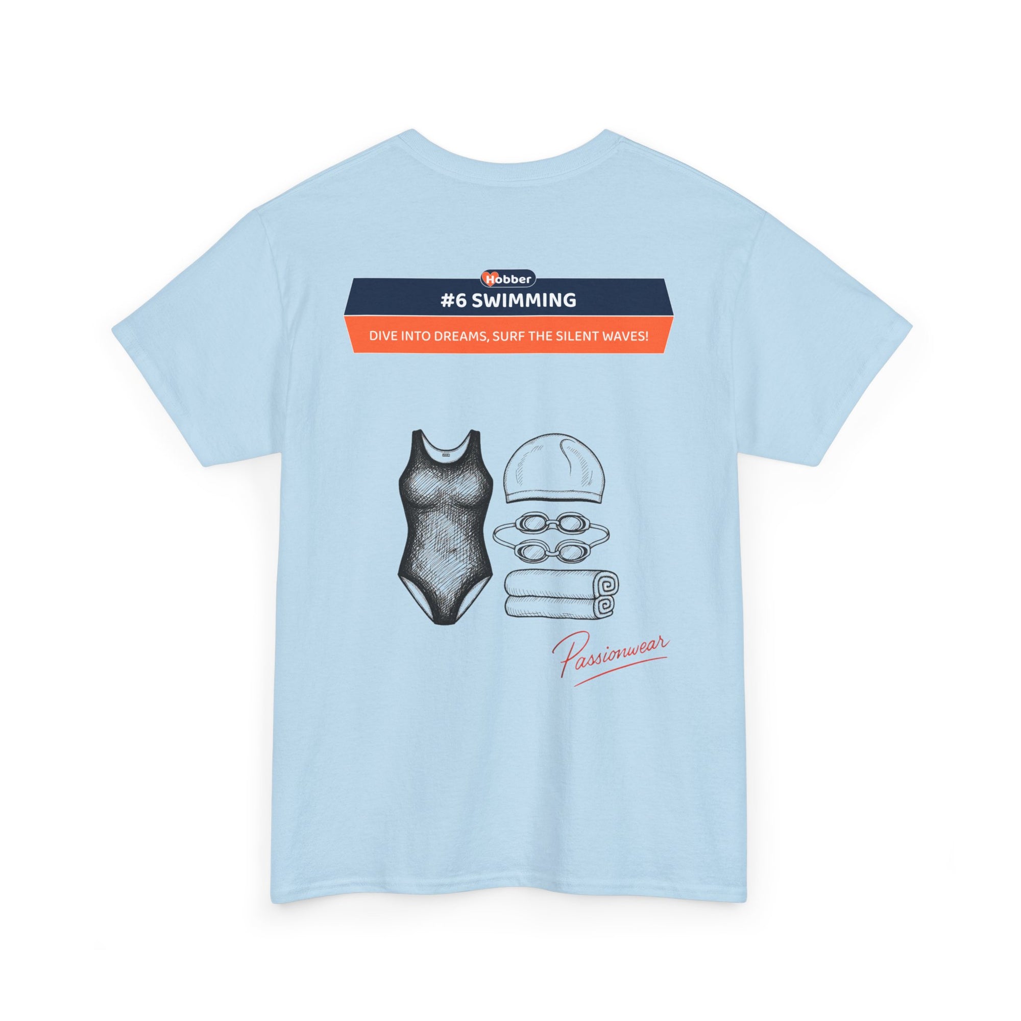 Hobber Unisex Sports & Adventure T-Shirt, #6 Swimming