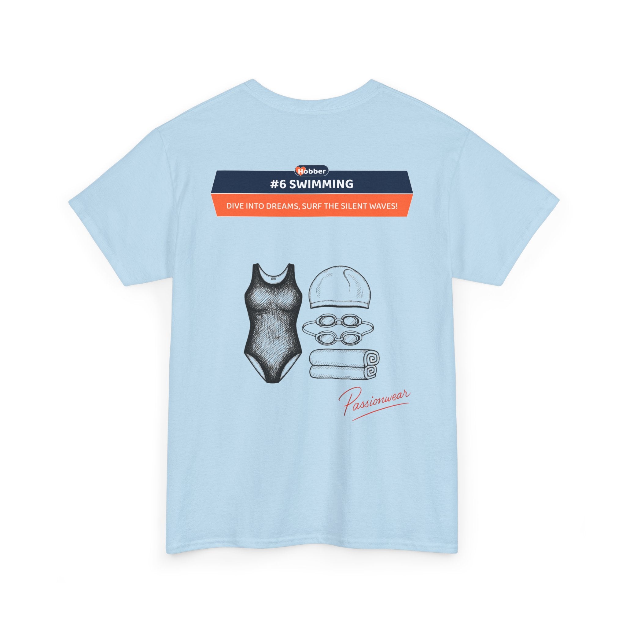 Hobber Unisex Sports & Adventure T-Shirt, #6 Swimming