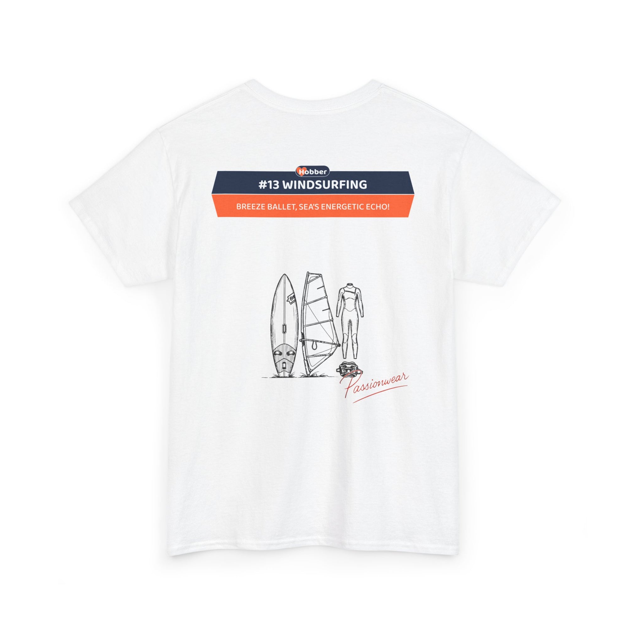 Hobber Mens Sports & Adventure T-Shirt, #13 Windsurfing