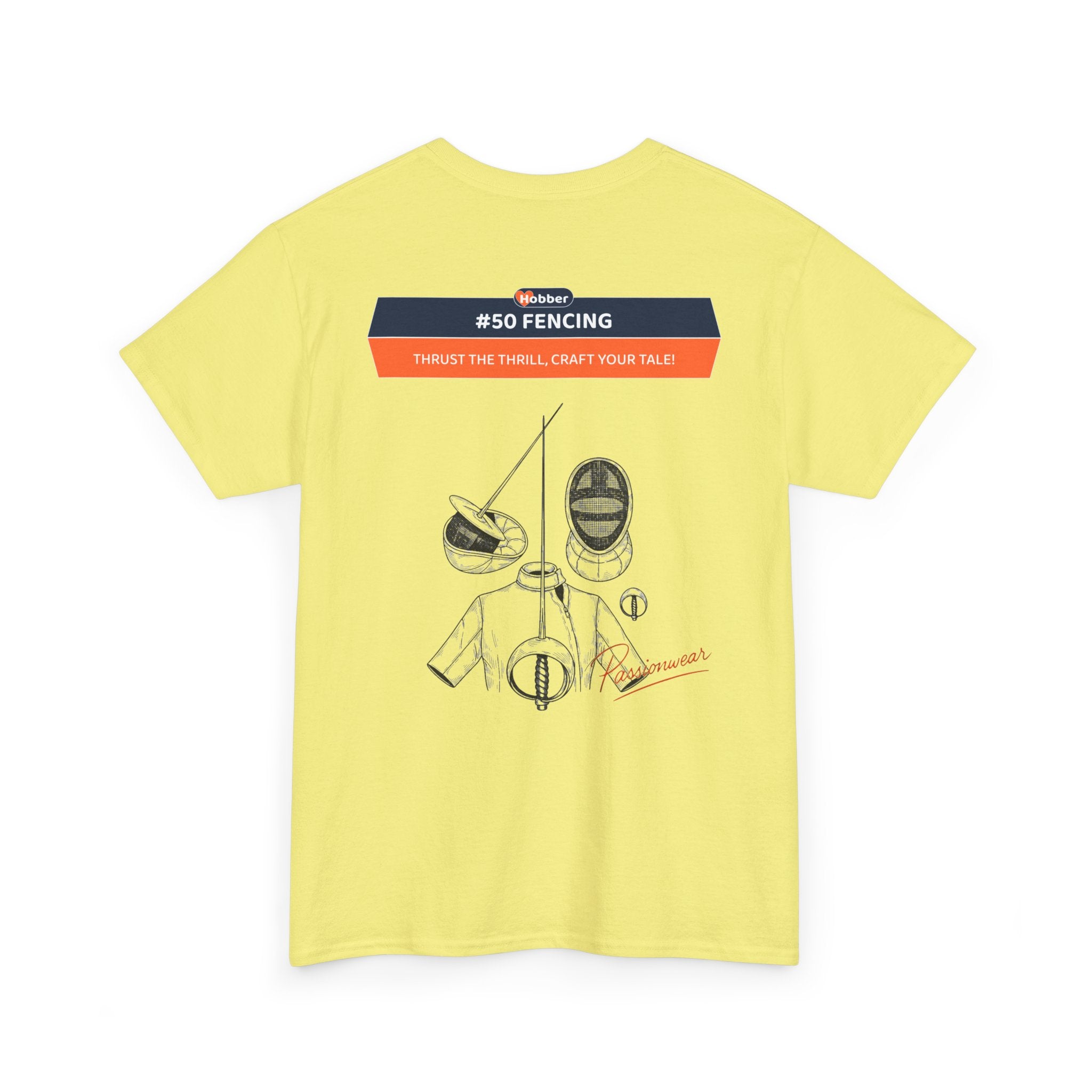 Hobber Mens Sports & Adventure T-Shirt, #50 Fencing