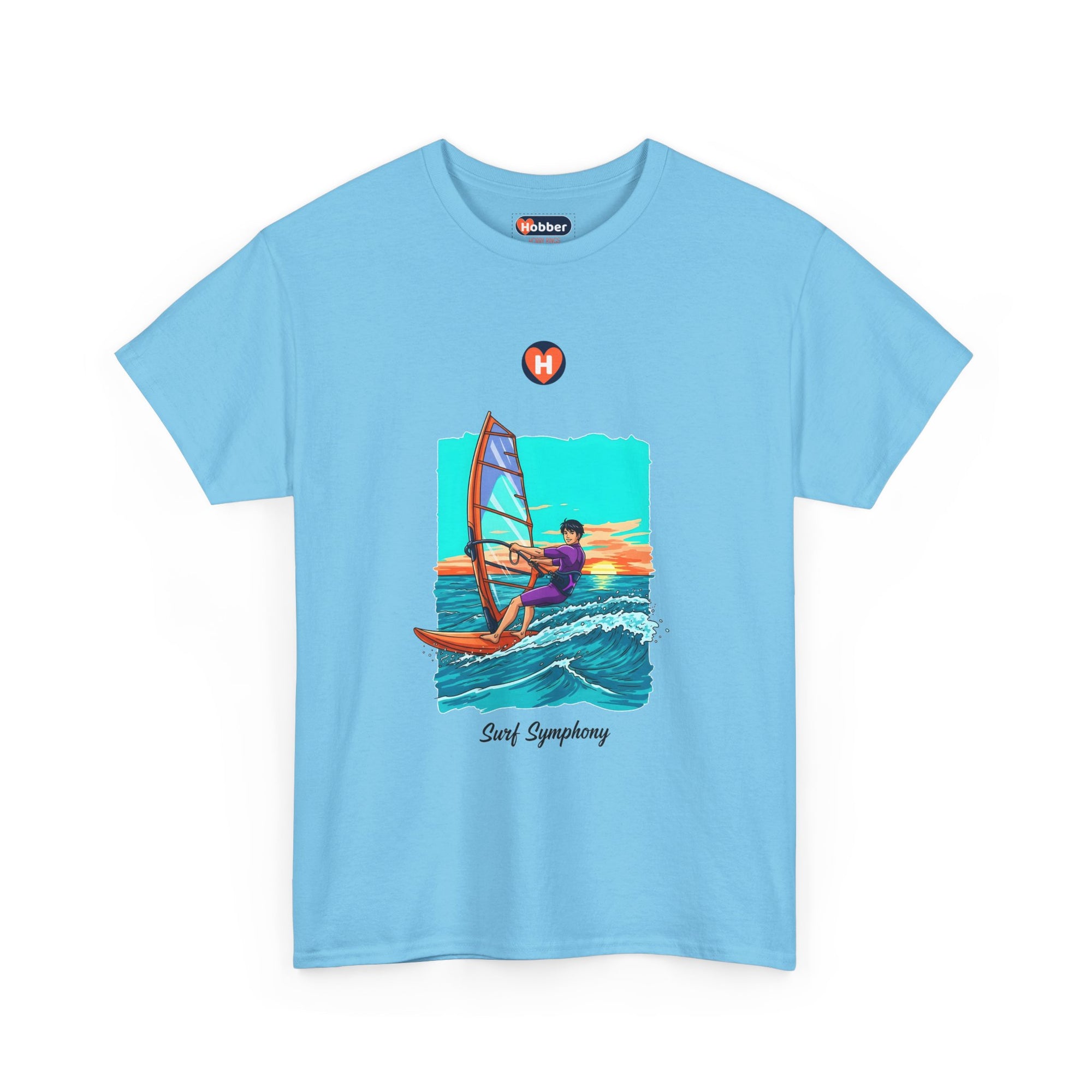Hobber Mens Sports & Adventure T-Shirt, #13 Windsurfing