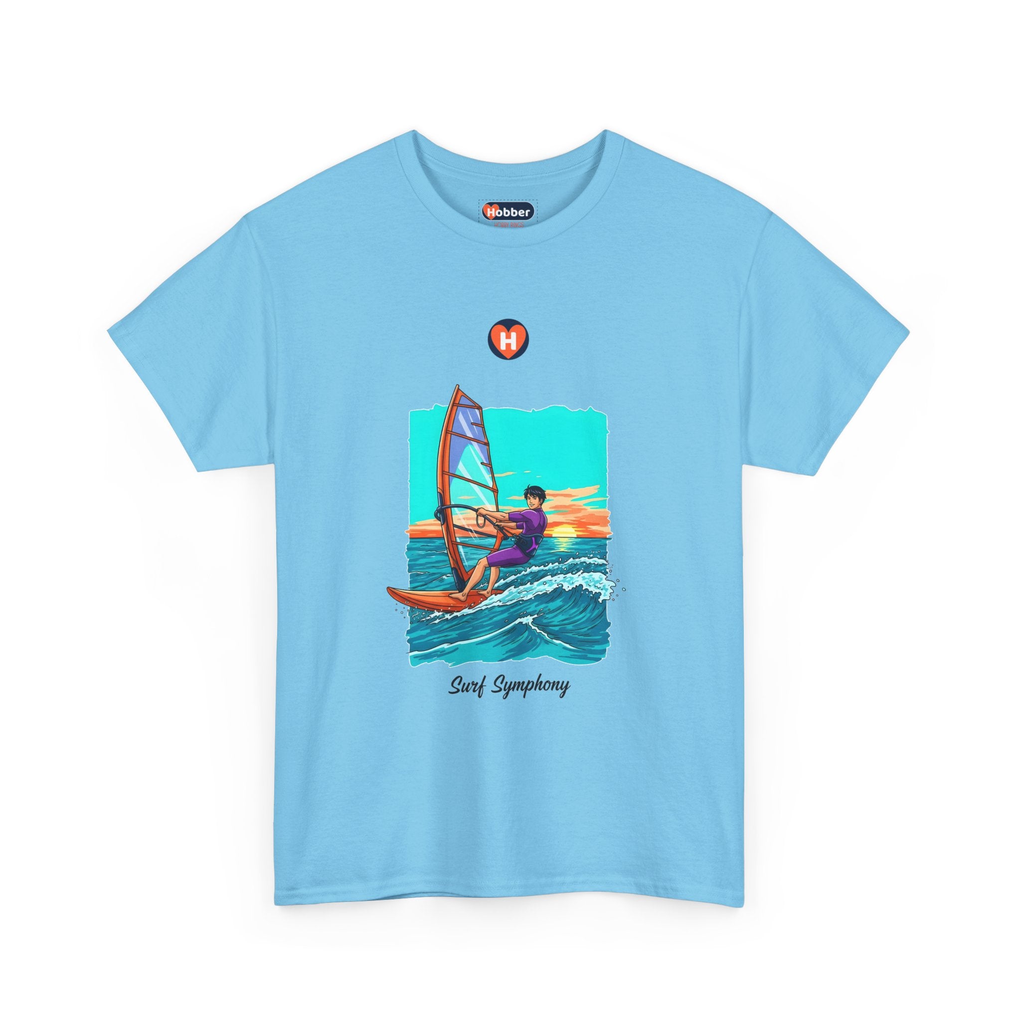 Hobber Mens Sports & Adventure T-Shirt, #13 Windsurfing