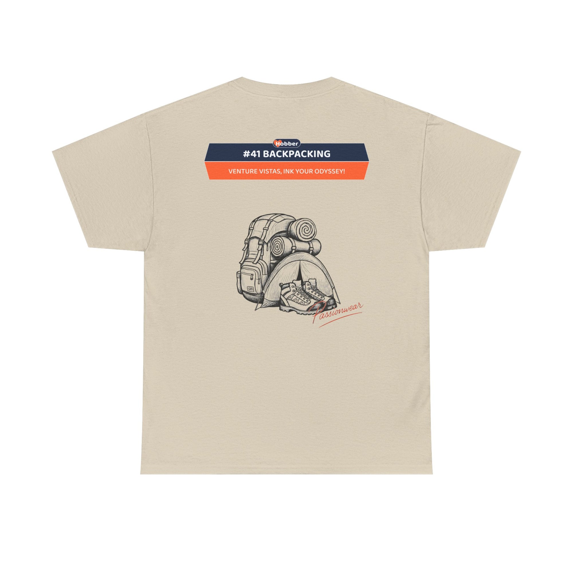 Hobber Unisex Sports & Adventure T-Shirt, #41 Backpacking