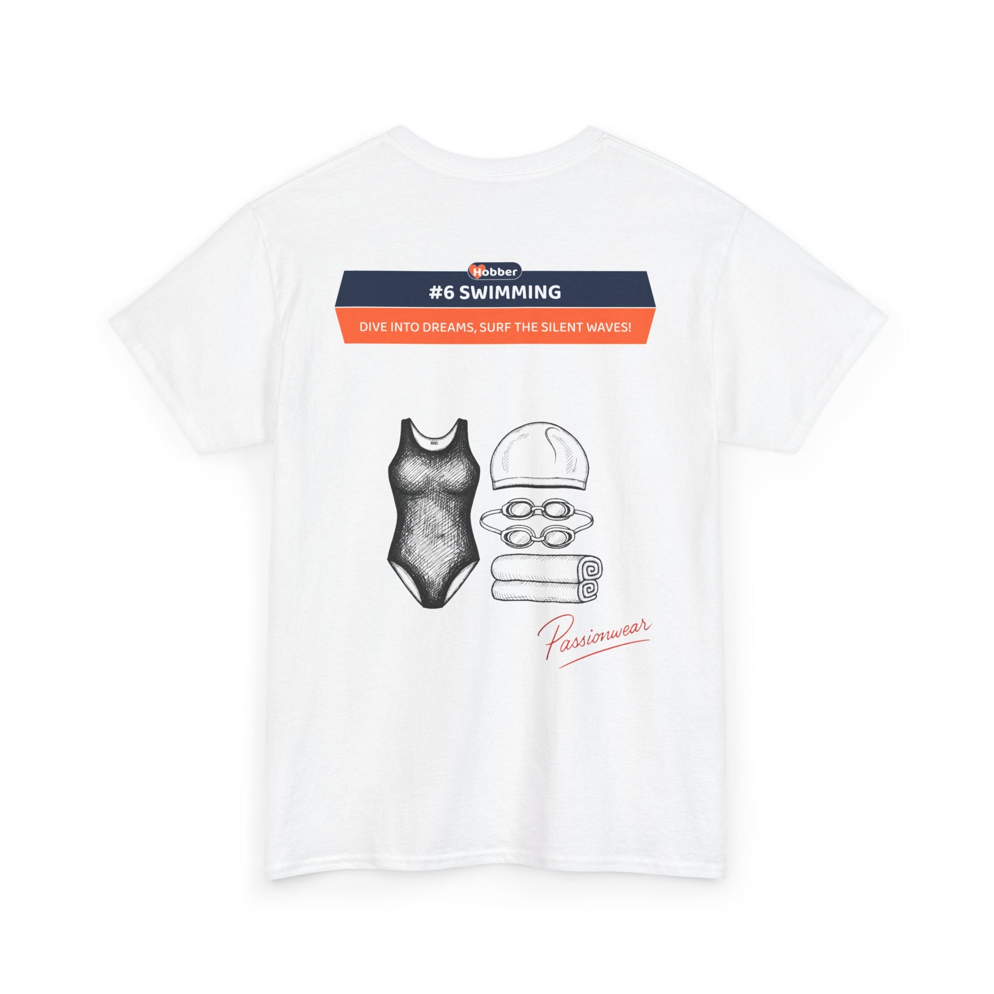 Hobber Unisex Sports & Adventure T-Shirt, #6 Swimming