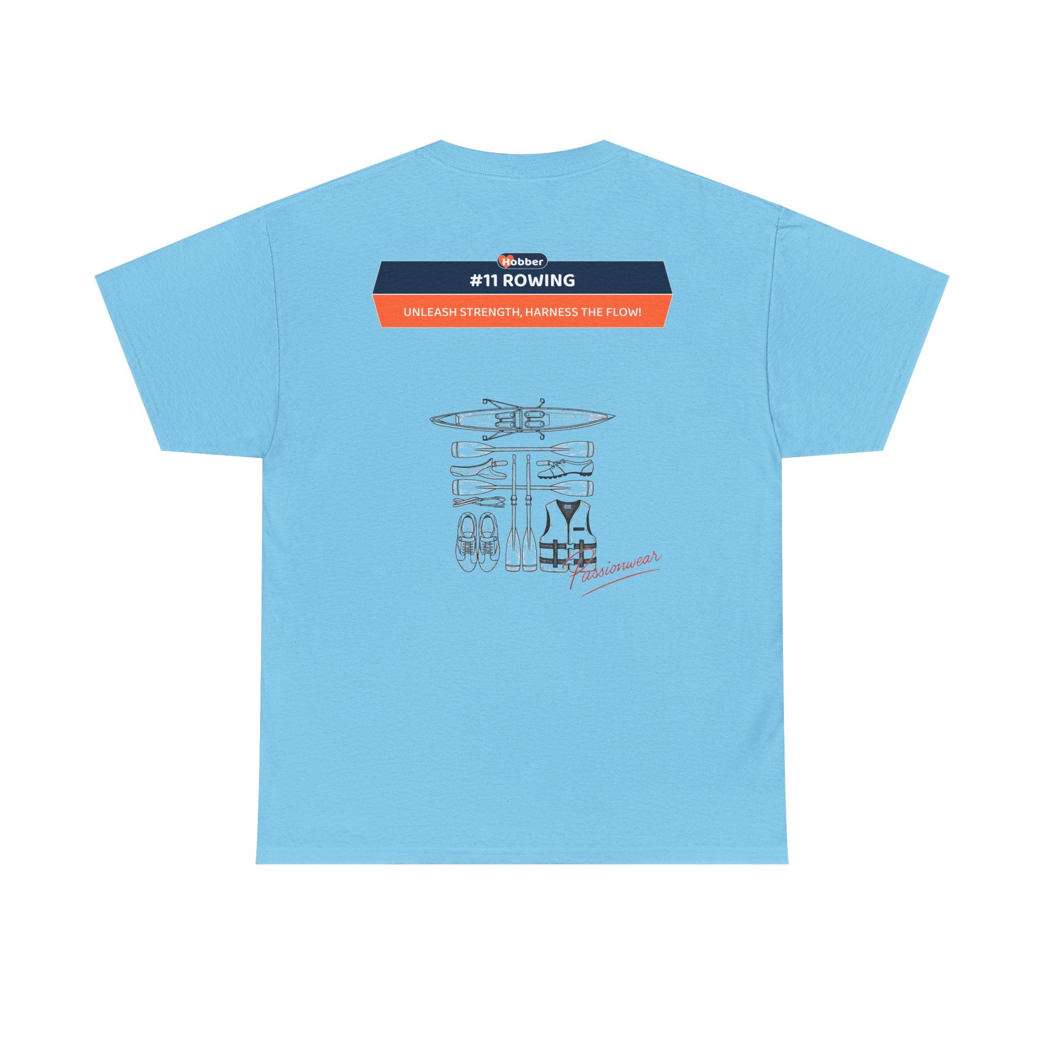 Hobber Mens Sports & Adventure T-Shirt, #11 Rowing