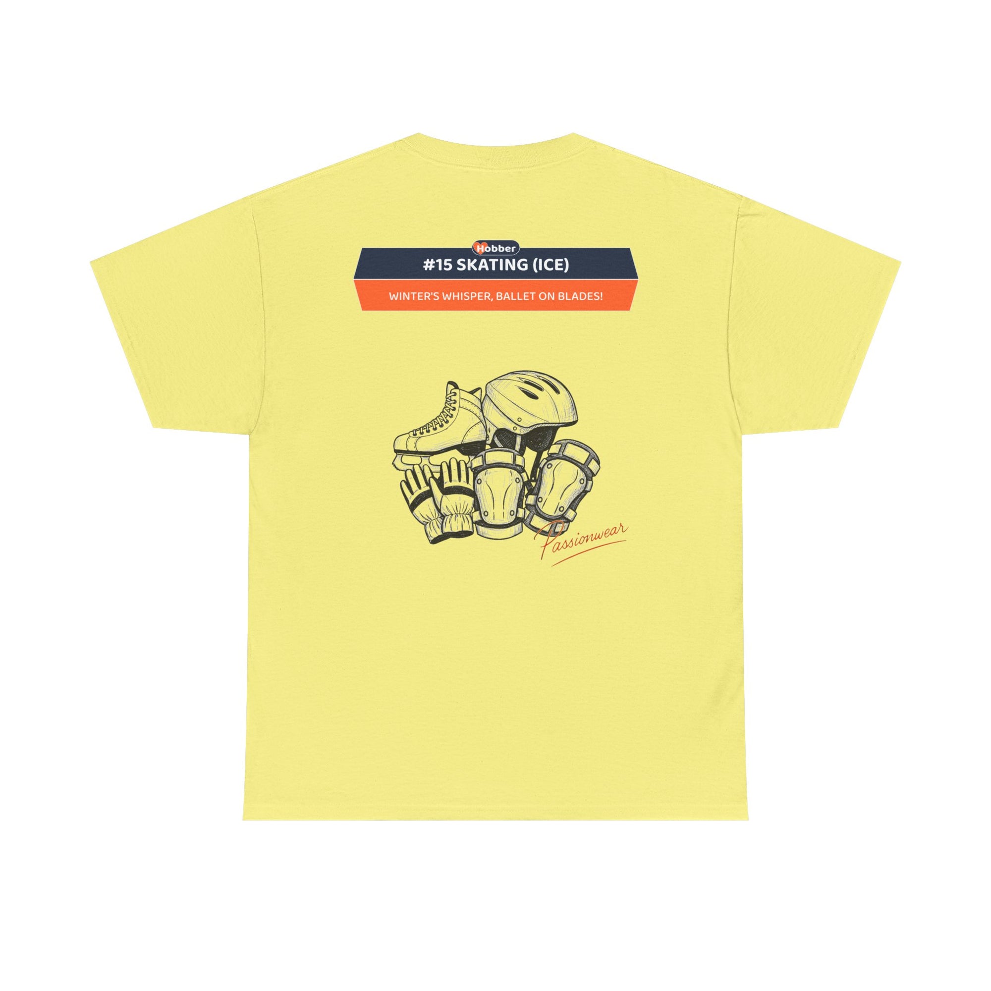 Hobber Unisex Sports & Adventure T-Shirt, #15 Skating (Ice)