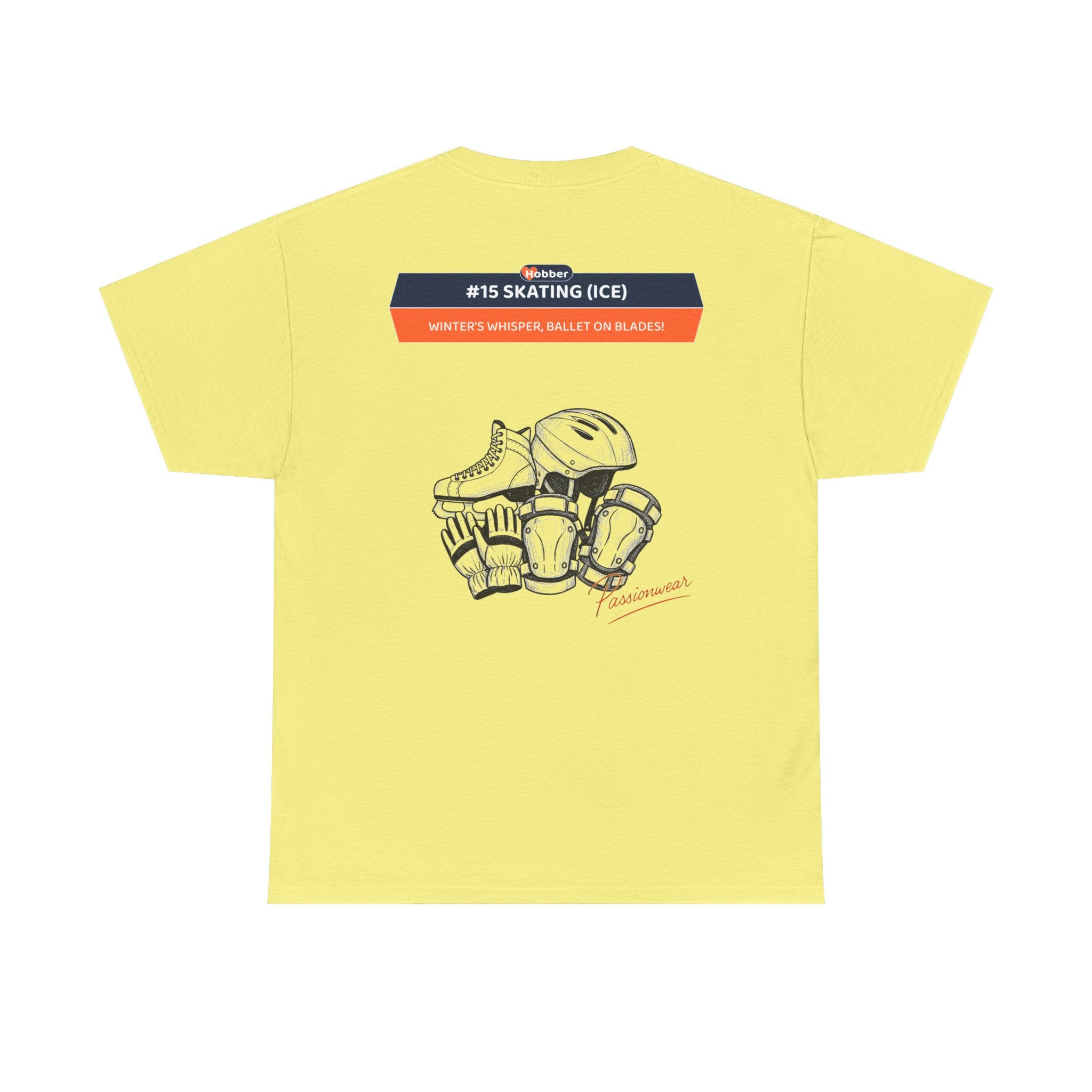 Hobber Unisex Sports & Adventure T-Shirt, #15 Skating (Ice)