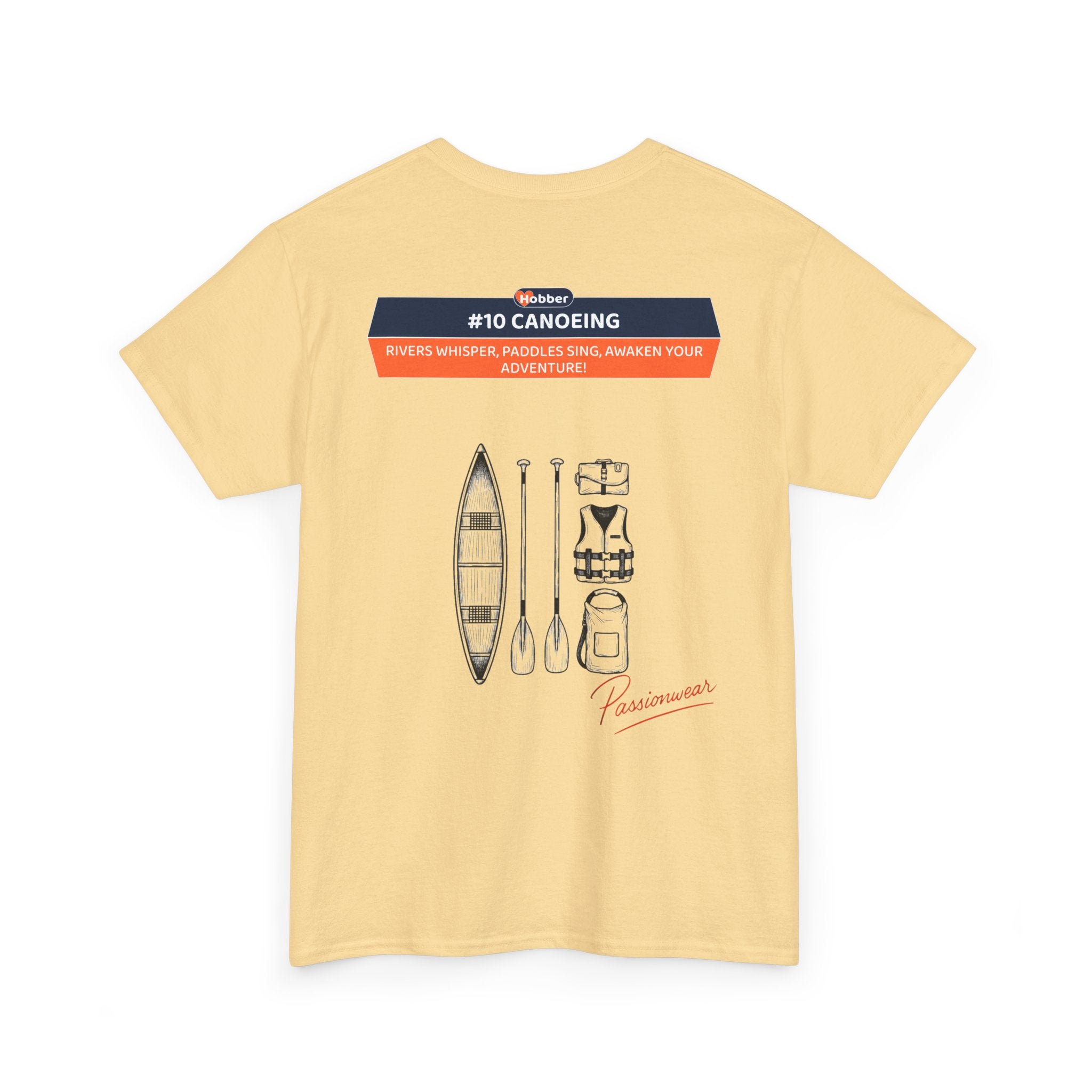 Hobber Unisex Sports & Adventure T-Shirt, #10 Canoeing