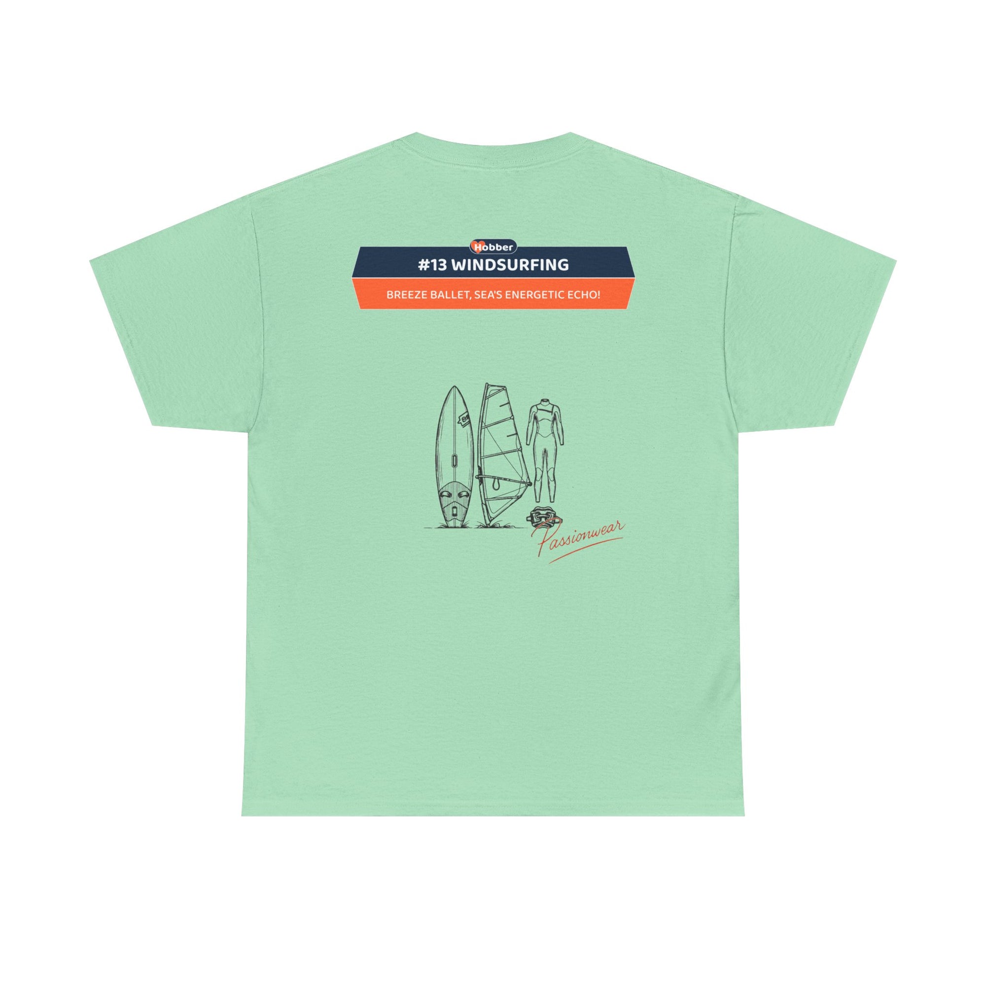 Hobber Mens Sports & Adventure T-Shirt, #13 Windsurfing