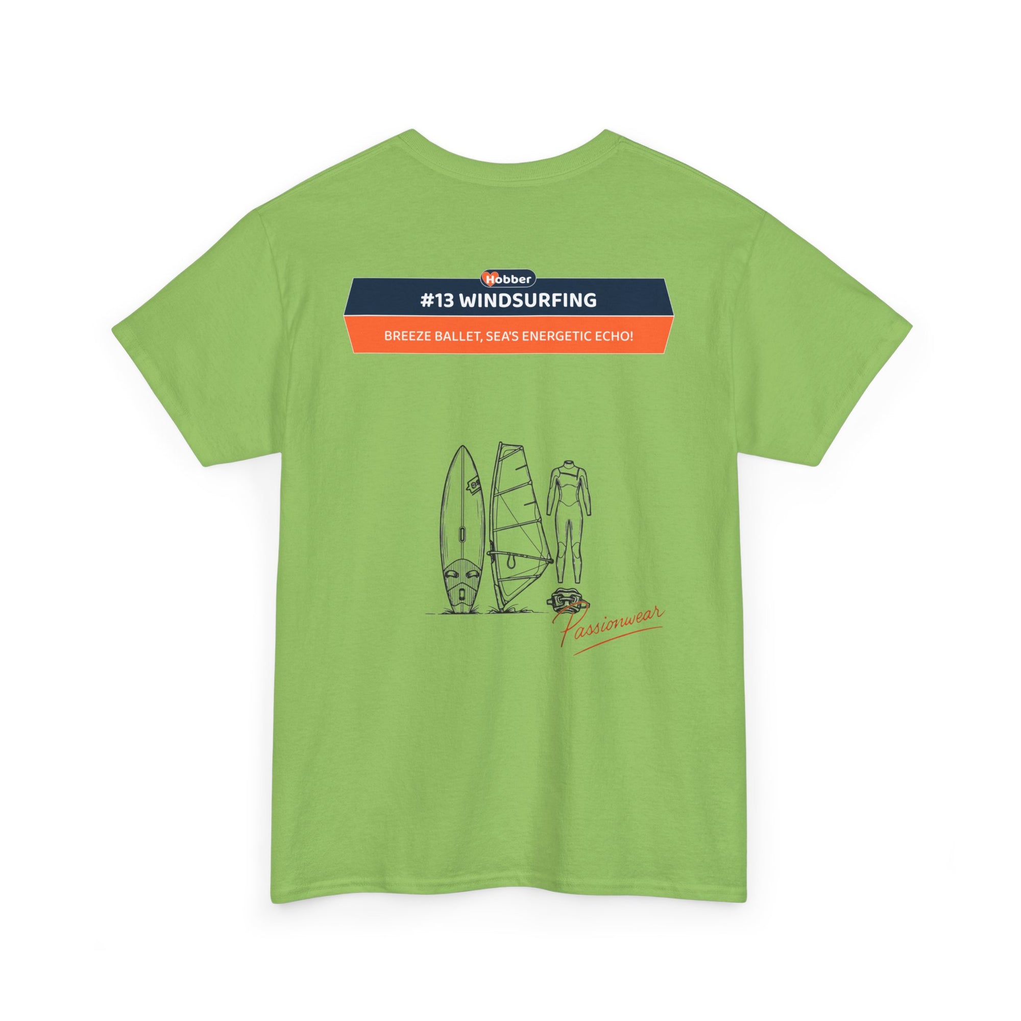Hobber Mens Sports & Adventure T-Shirt, #13 Windsurfing