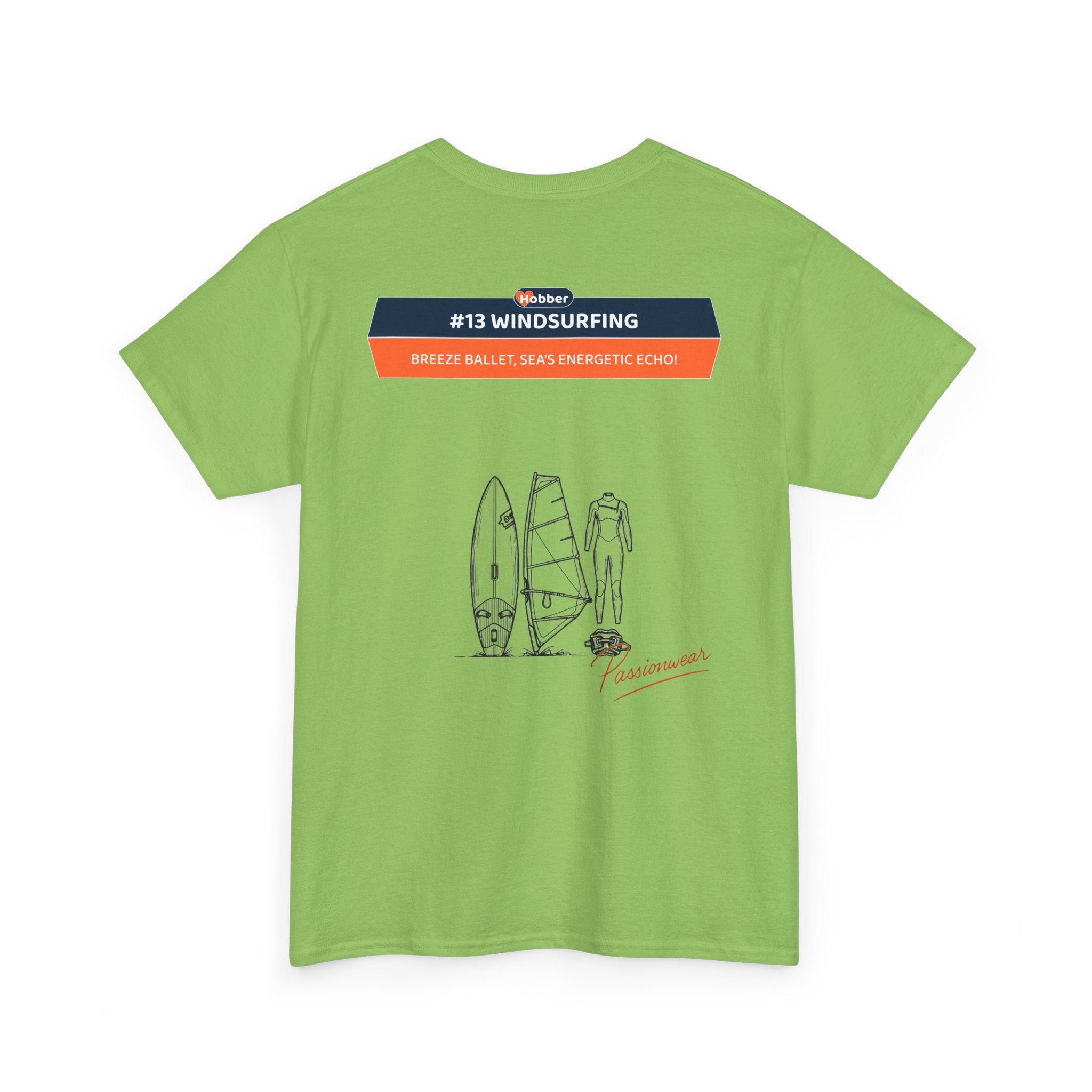 Hobber Mens Sports & Adventure T-Shirt, #13 Windsurfing