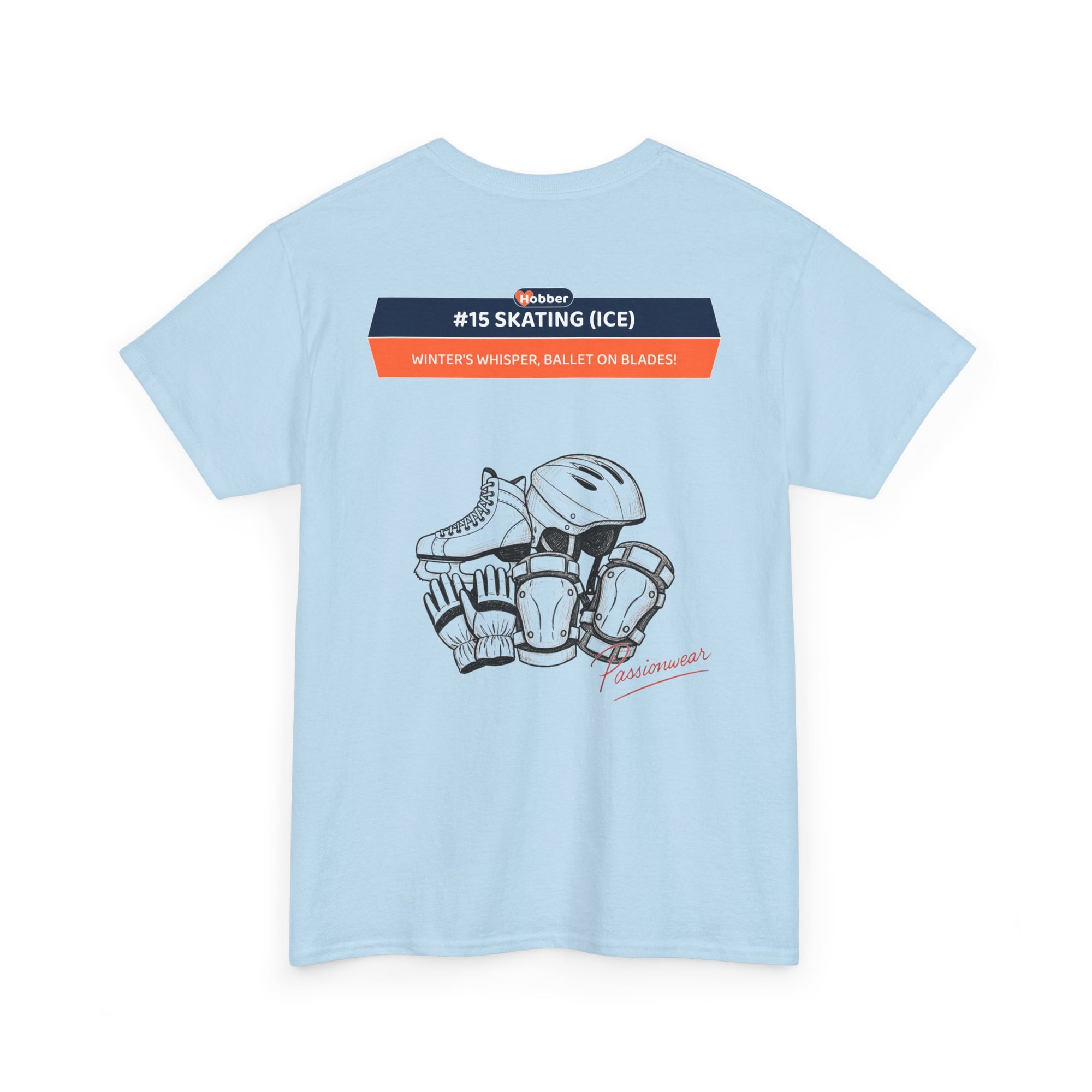 Hobber Unisex Sports & Adventure T-Shirt, #15 Skating (Ice)
