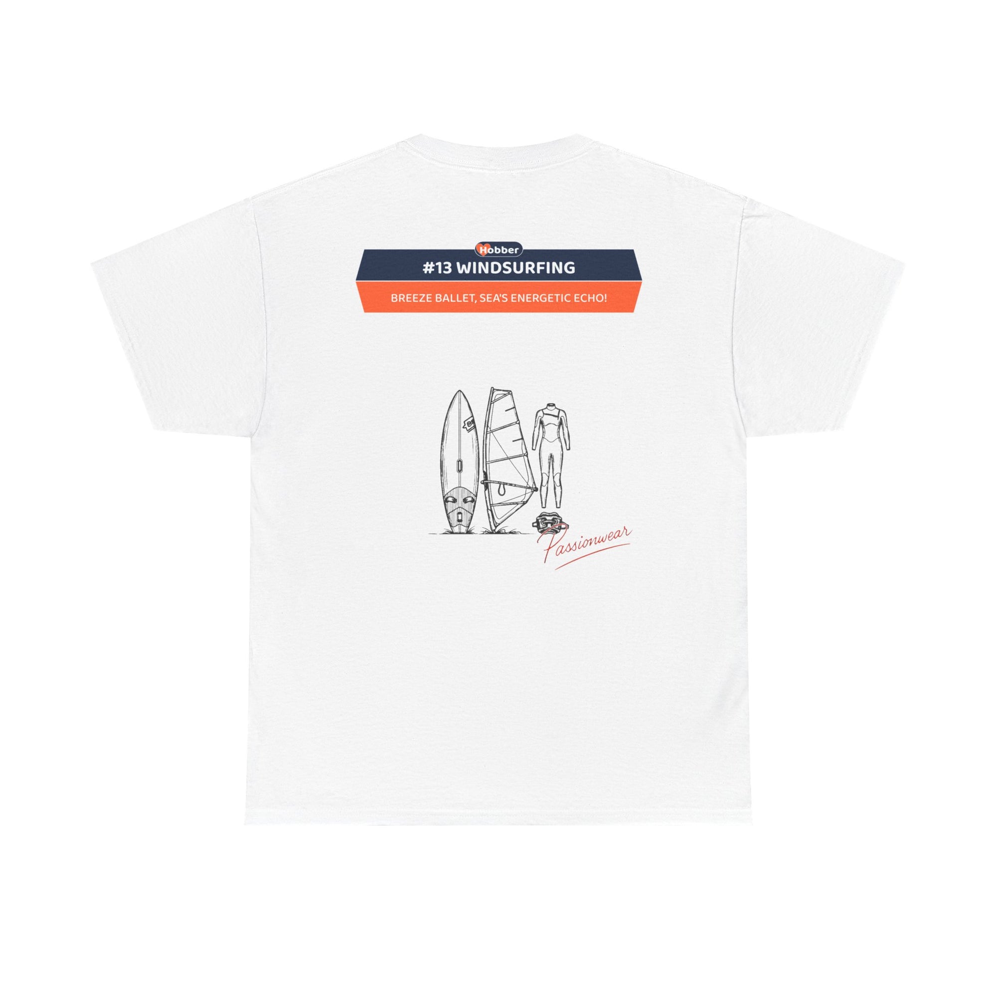 Hobber Mens Sports & Adventure T-Shirt, #13 Windsurfing